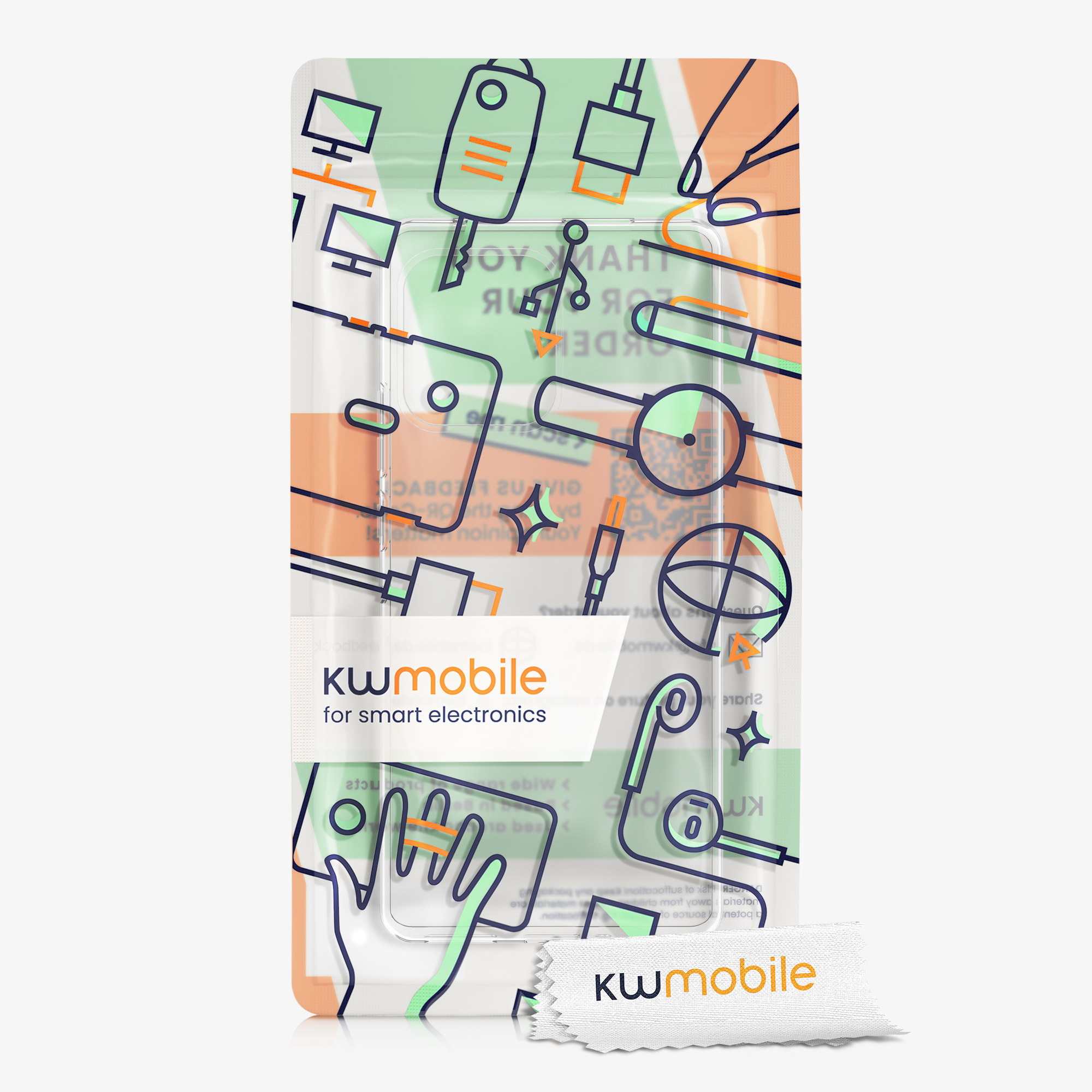 Průhledný kryt na mobil Motorola Edge 40 Pro / Edge+ (2023) kwmobile TPU transparentní
