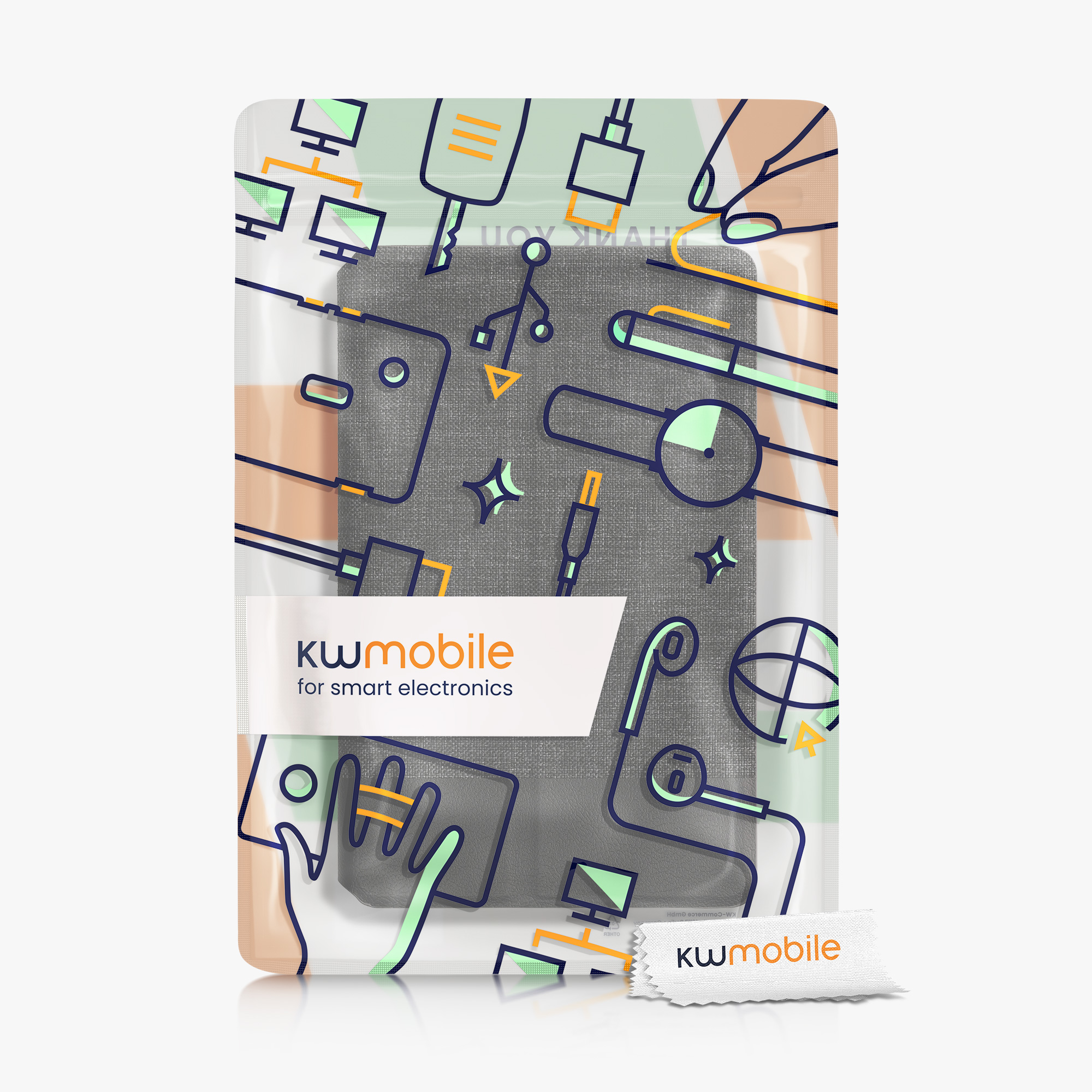 Pouzdro na tablet Lenovo Tab M8 (Gen 4) kwmobile - antracitová / černá