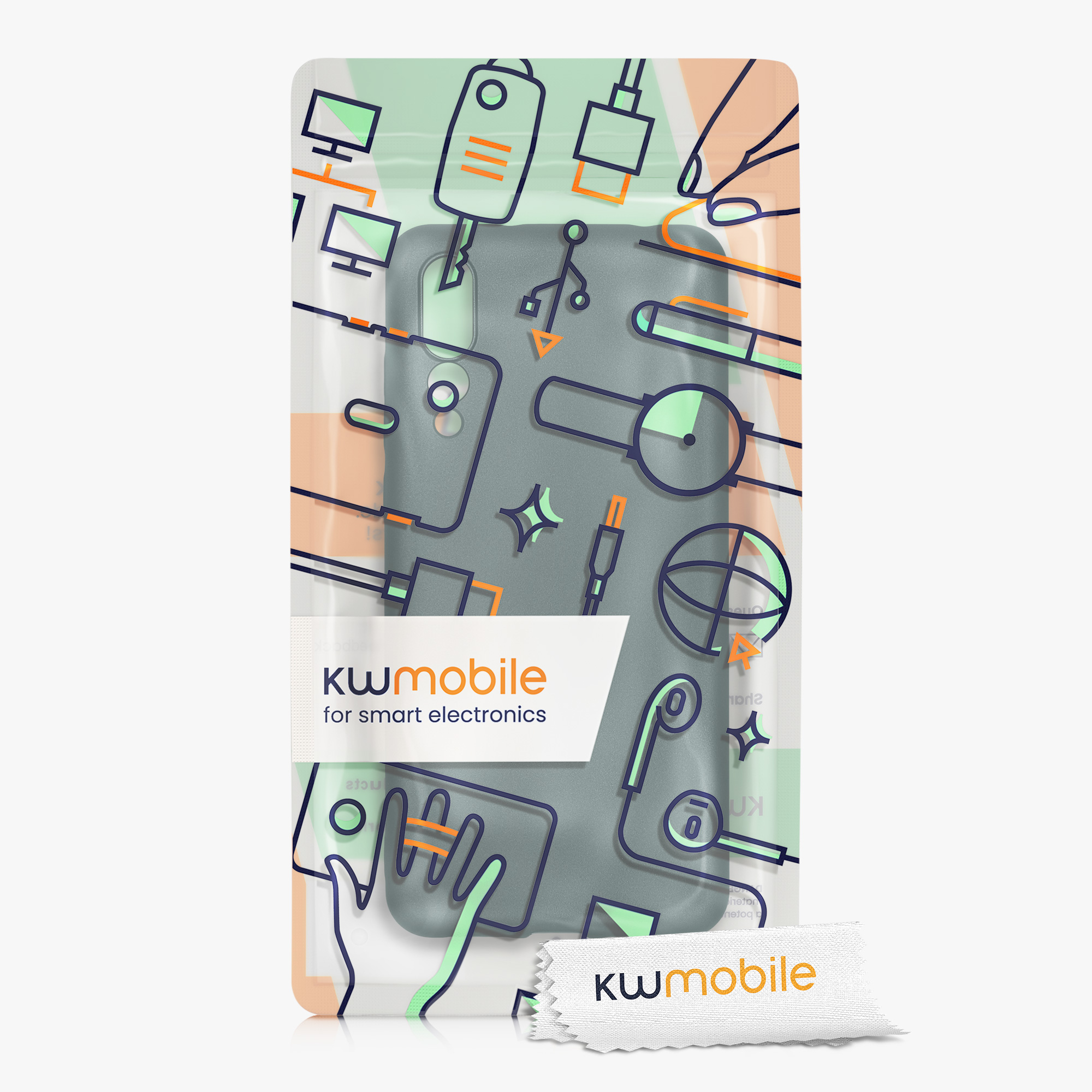 Kryt kwmobile Huawei P20 Pro, metalická petrolejová