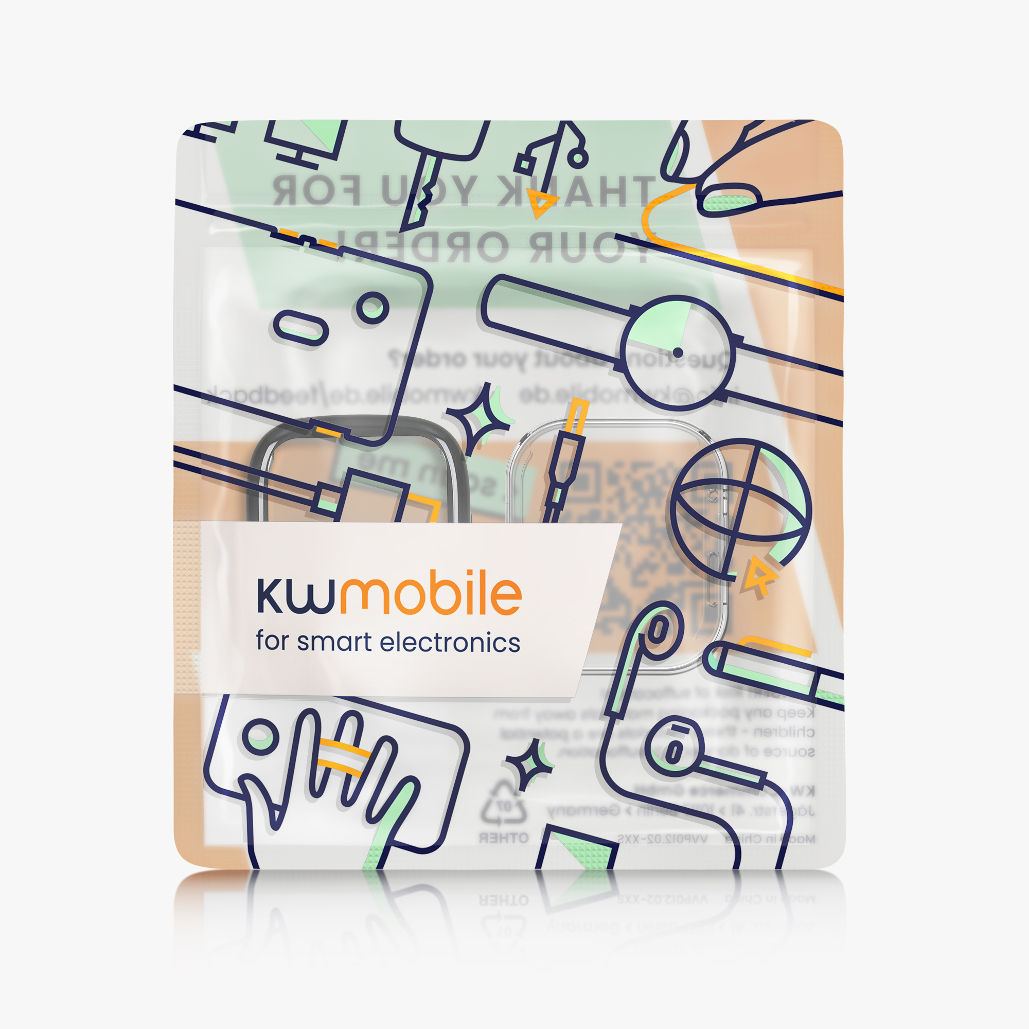 Ochranná fólie Xiaomi Redmi Mi Watch Lite 3 čirá kwmobile sada 2 ks