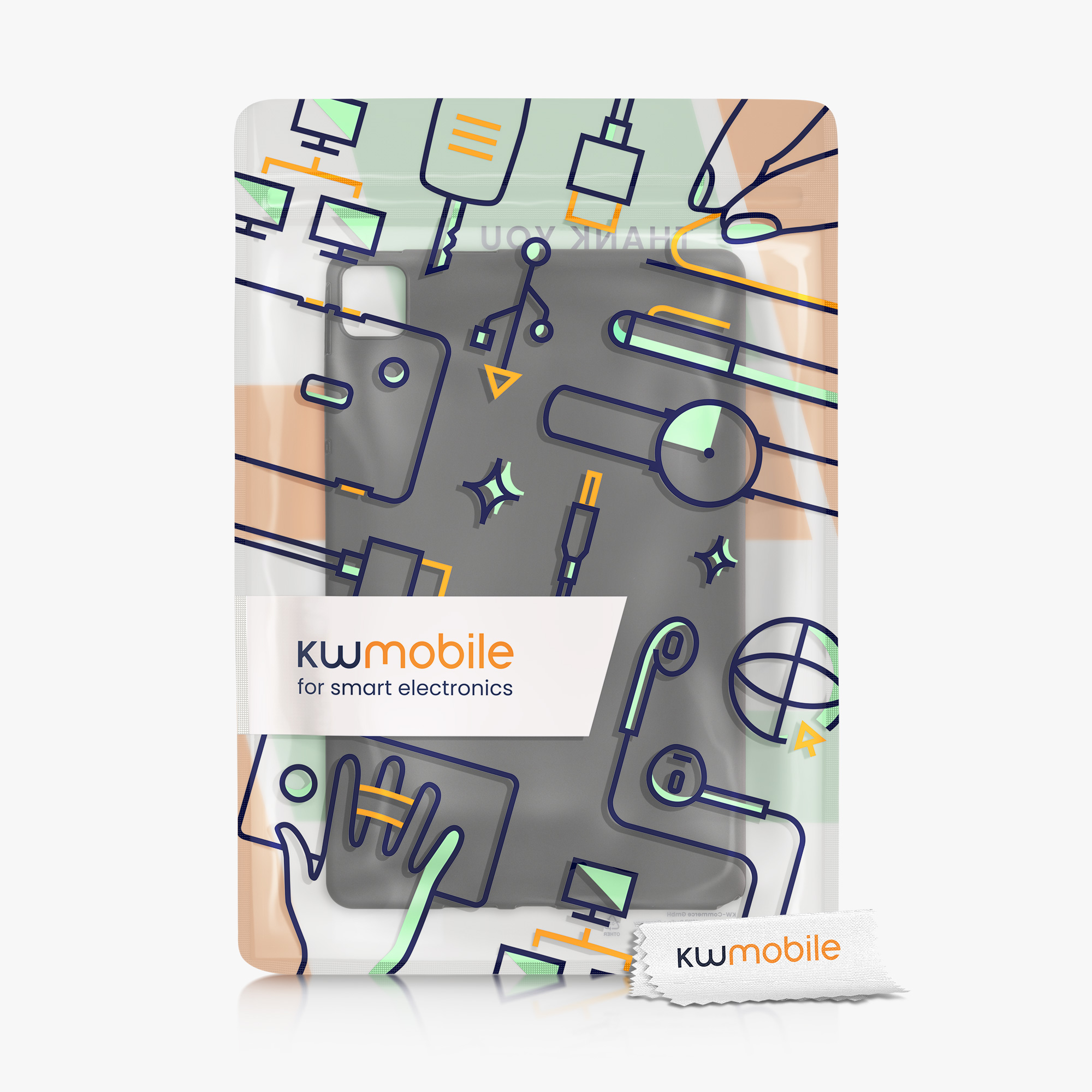 Pouzdro na tablet Nokia T21 Tablet kwmobile - černá matná