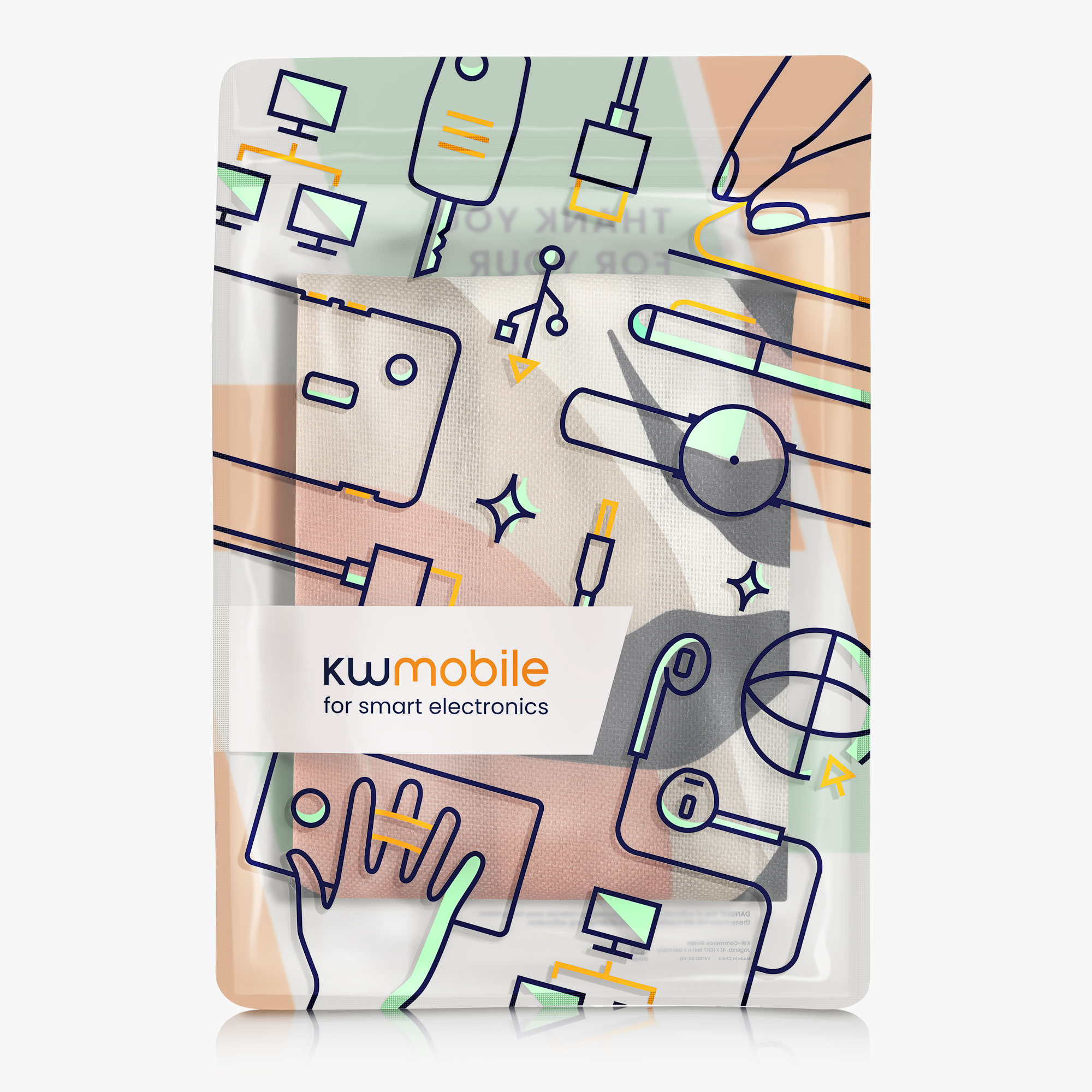 Obal na monitor 20-22" kwmobile motiv listů
