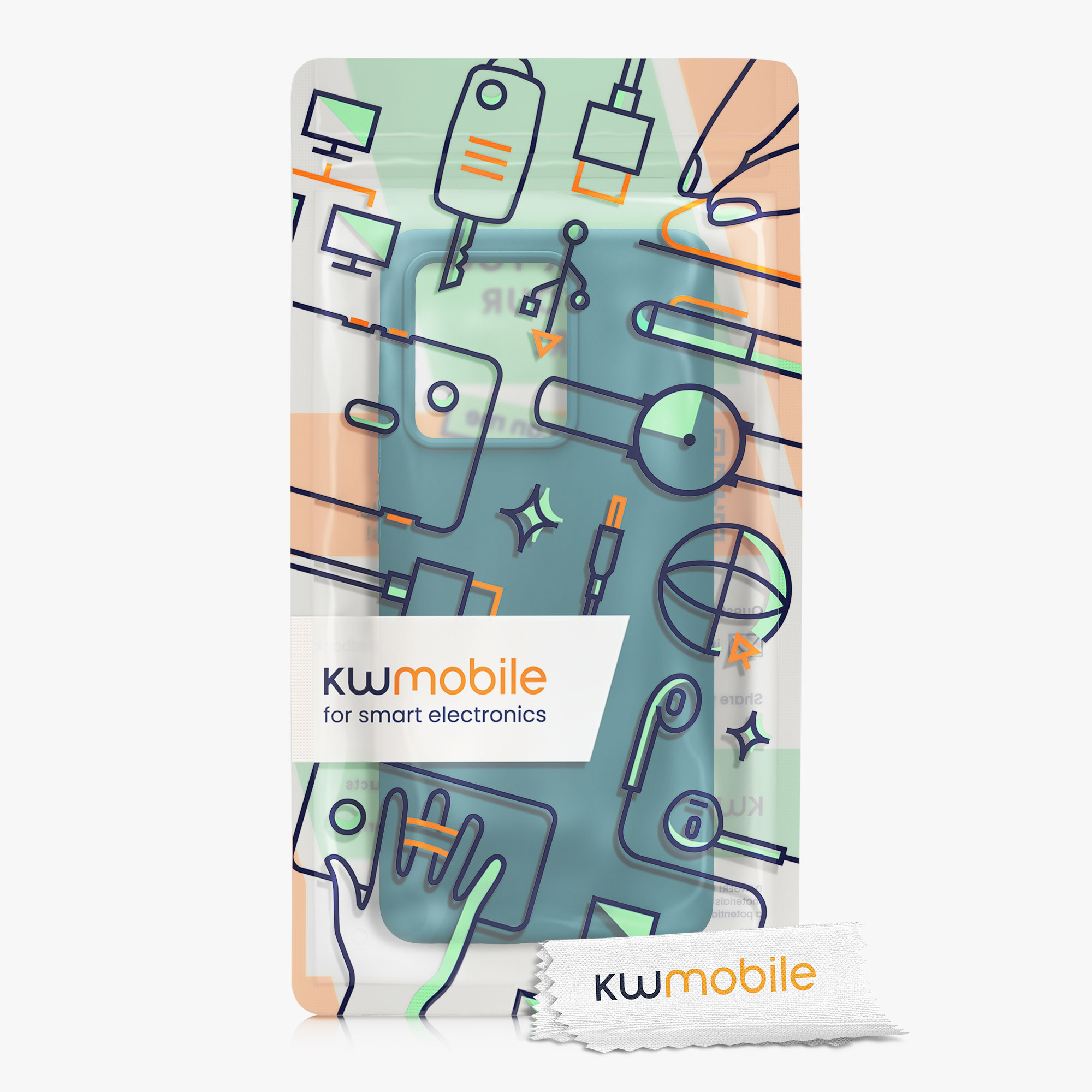 TPU kryt na mobil Motorola Edge 40 kwmobile TPU petrolejový