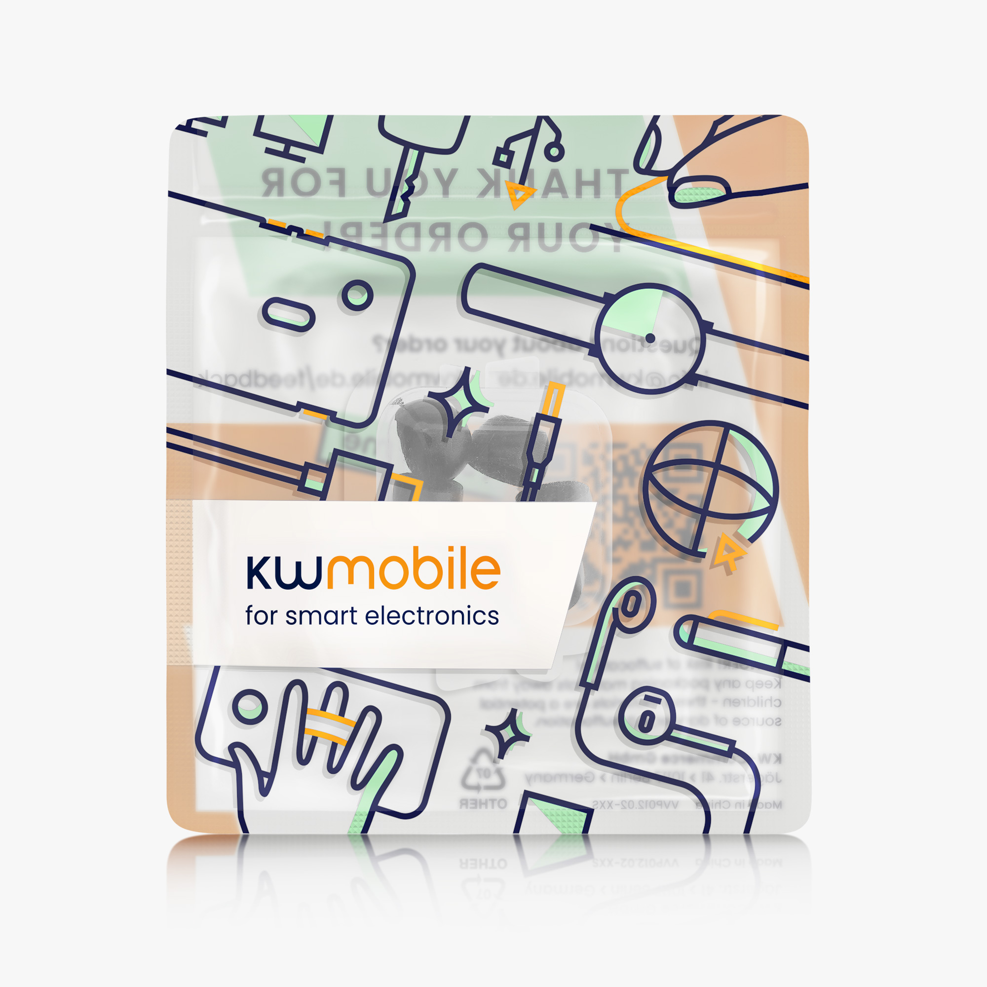 kwmobile špunty do sluchátek JBL Reflect flow Pro - Replacement Ear Cushions in černá