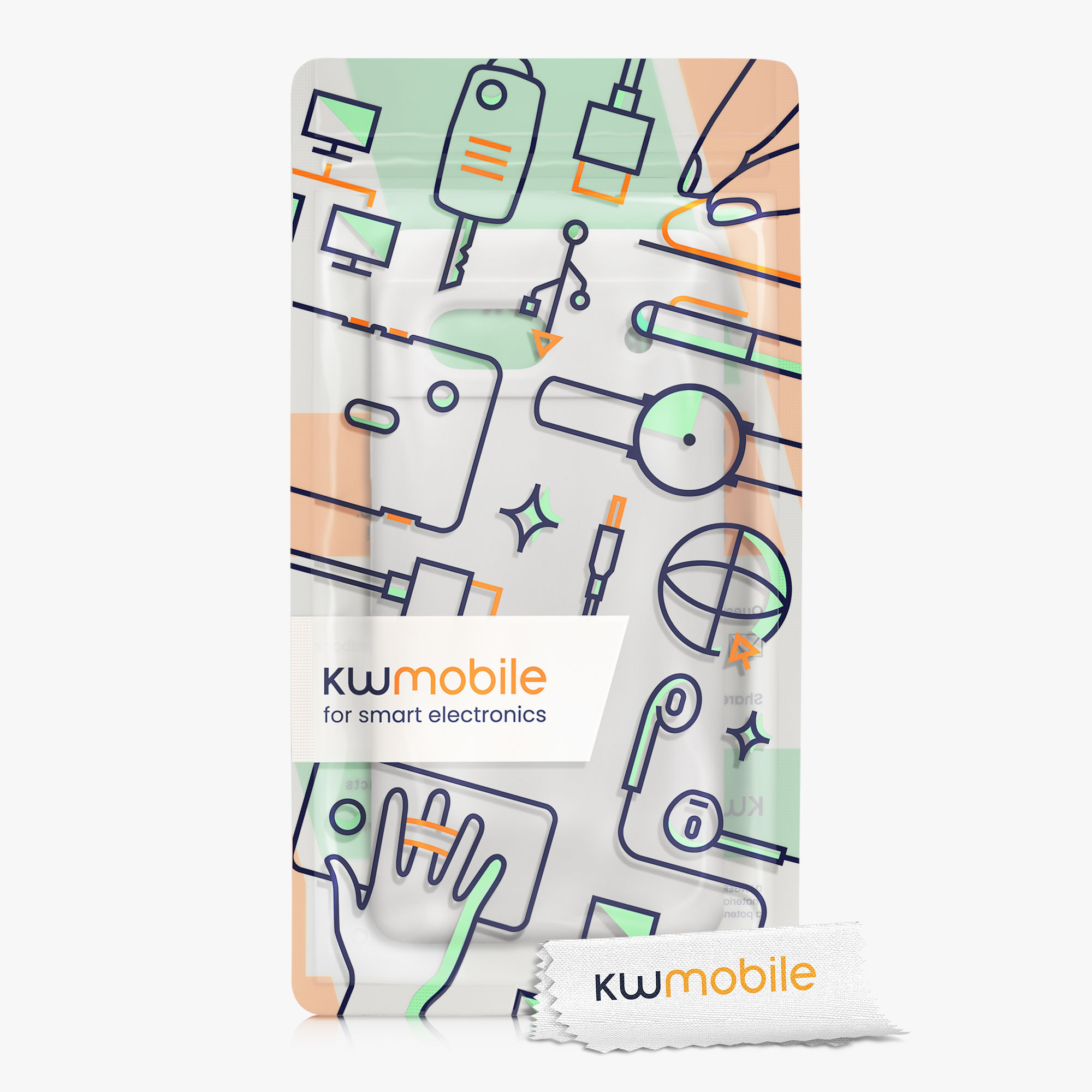TPU kryt kwmobile Google Pixel 7a - White Matte