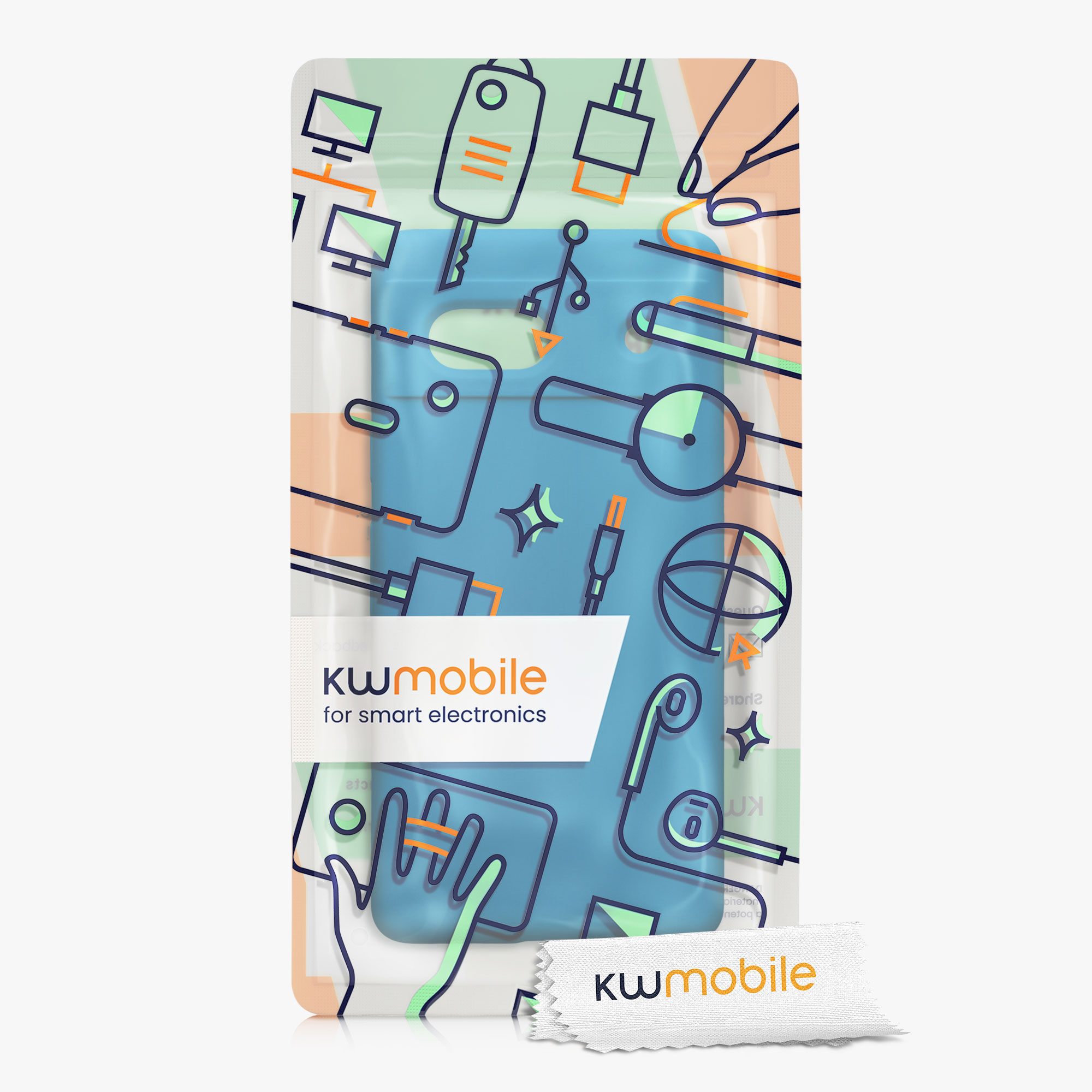 TPU kryt kwmobile Google Pixel 7a - Caribbean Blue