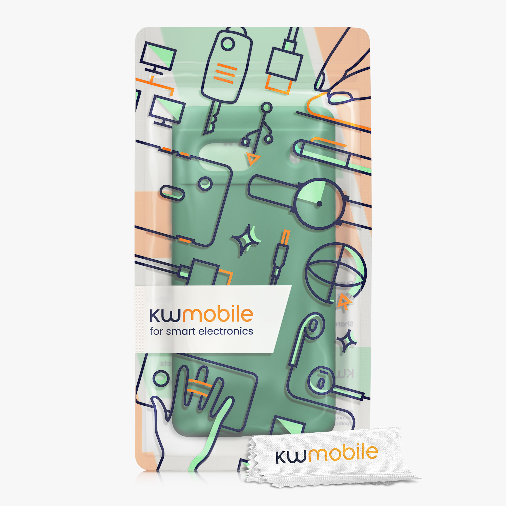 TPU kryt kwmobile Google Pixel 7a - Pixie Green