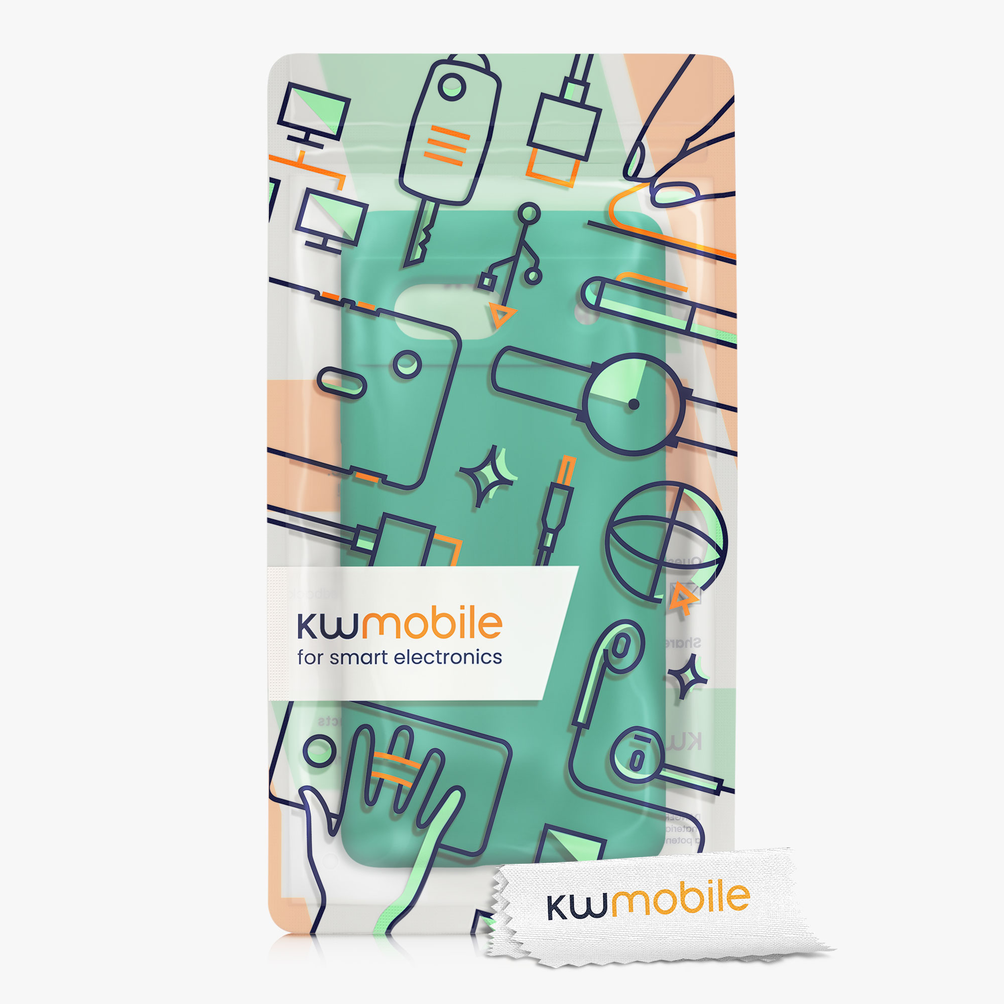TPU kryt kwmobile Google Pixel 7a - smaragdově zelený