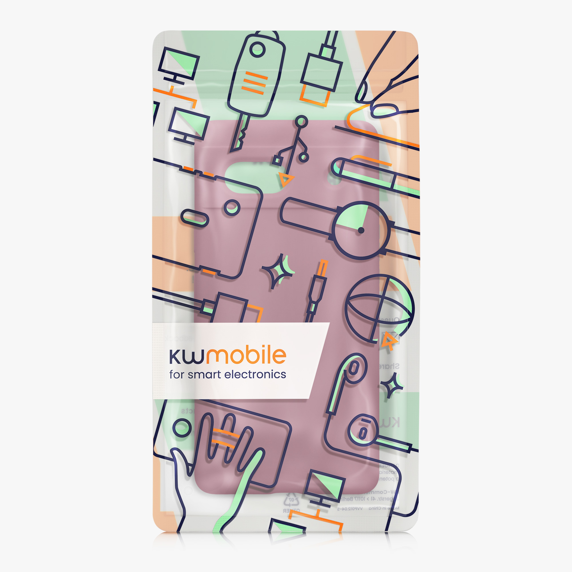 TPU kryt kwmobile Google Pixel 7a - Orchid Violet
