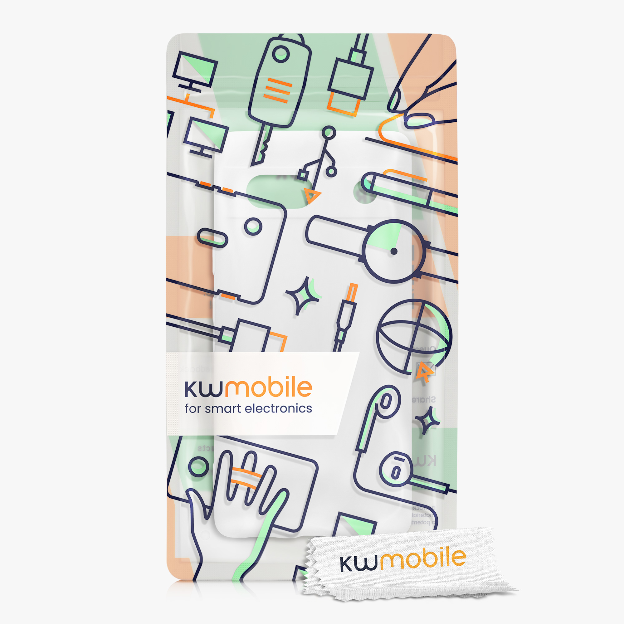 TPU kryt kwmobile Google Pixel 7a - White Matte