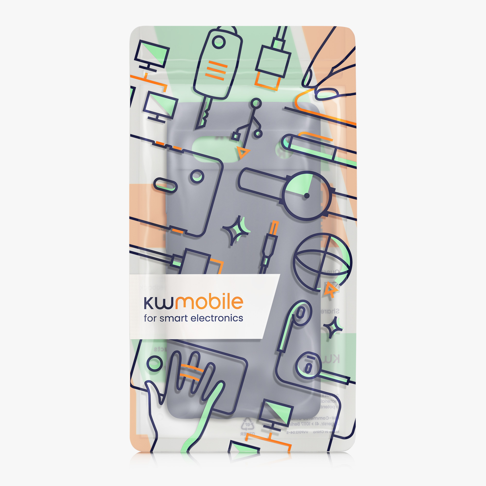 TPU kryt kwmobile Google Pixel 7a - Blue Grey