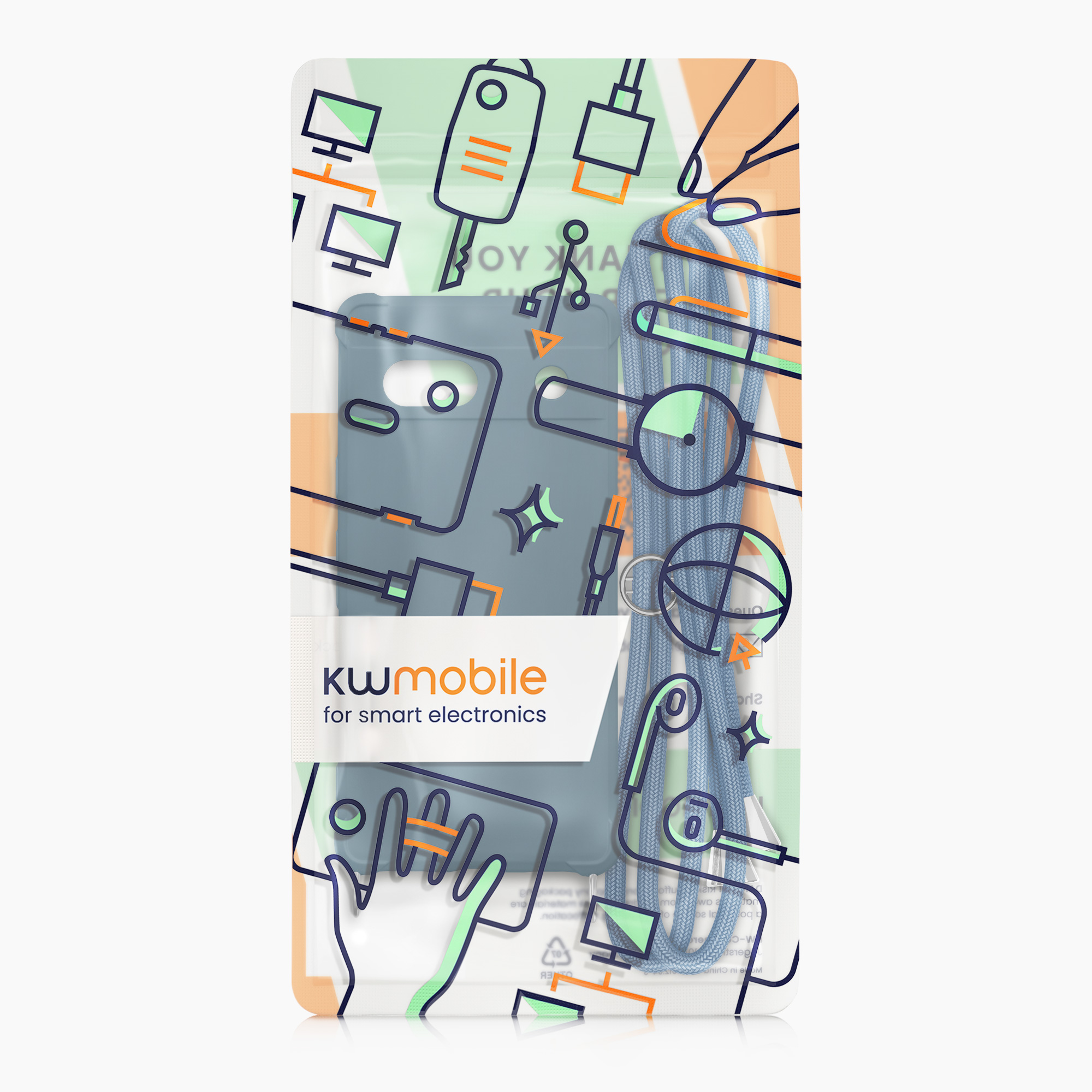 Crossbody kryt kwmobile Google Pixel 7a - Dark Blue