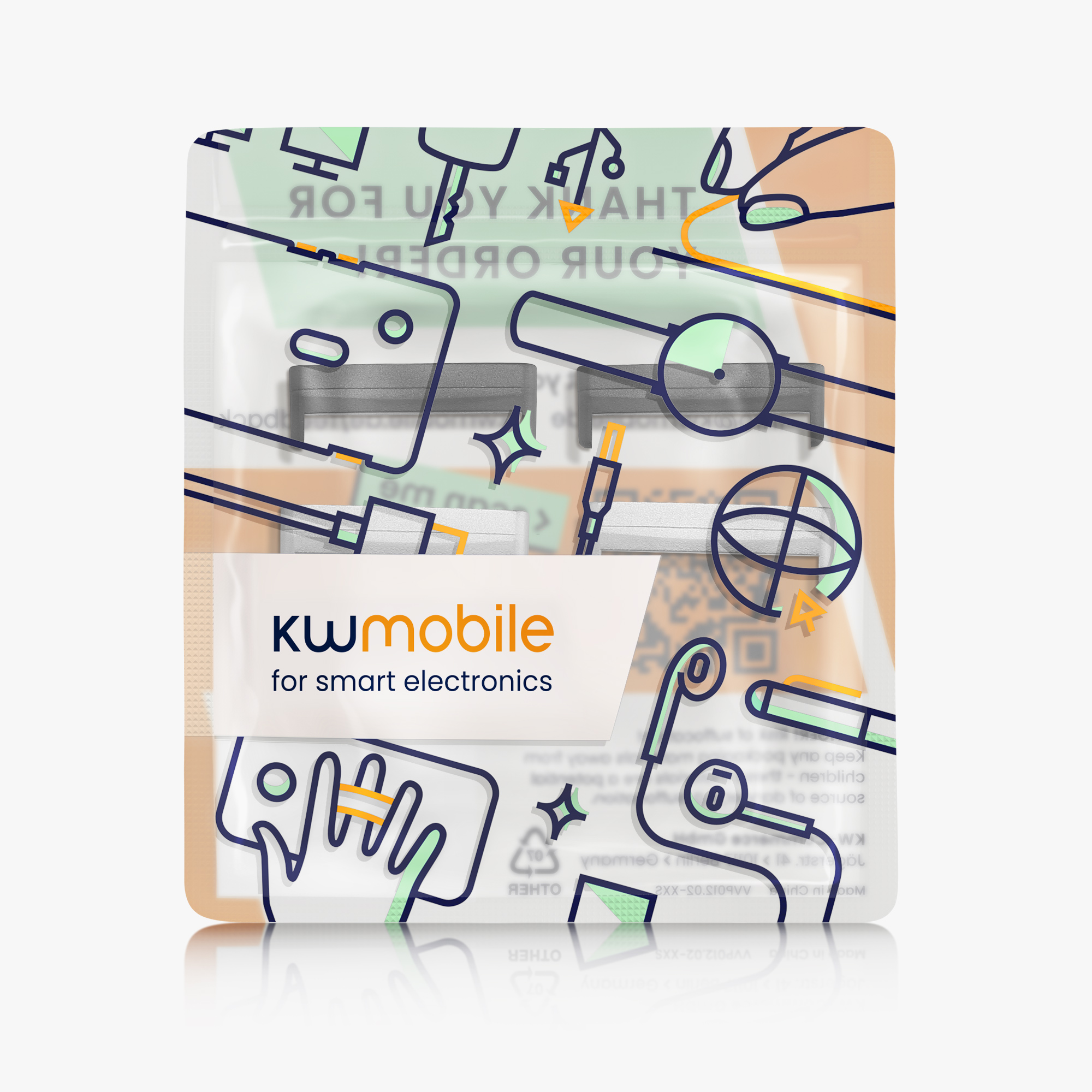 4 ks Adaptér pro řemínek kwmobile pro Fitbit Versa 4 / Sense 2 / Versa 3 / Sense