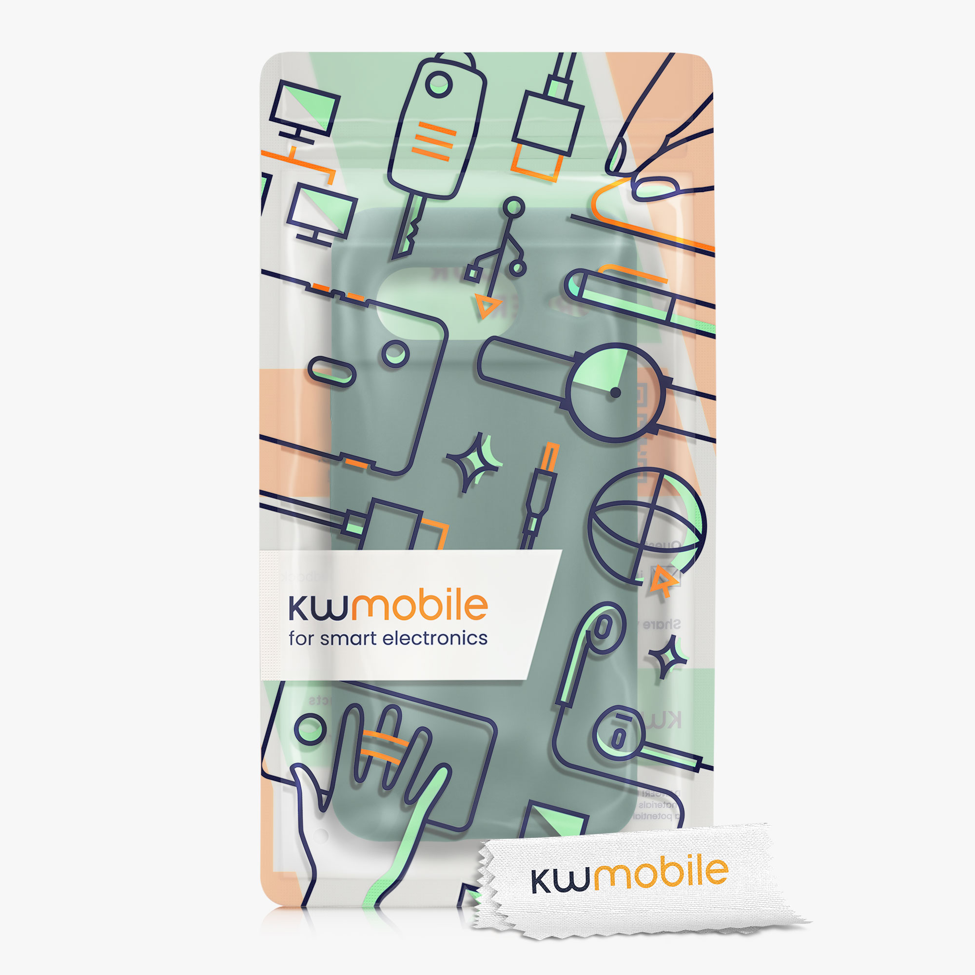 Silikonový kryt kwmobile pro Google Pixel 8 - lesně zelené