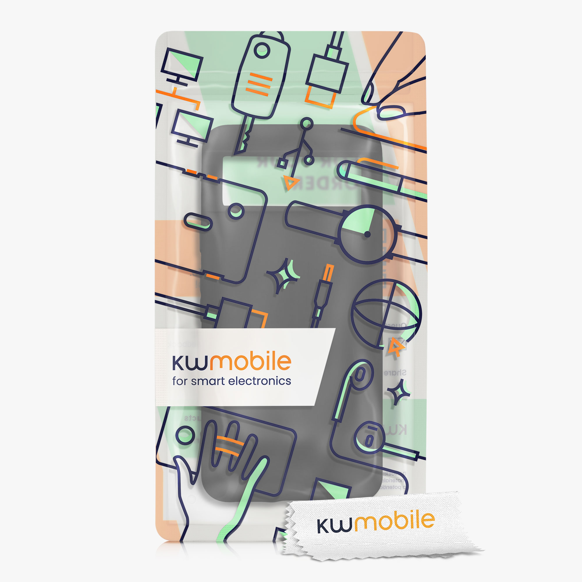 Silikonový kryt kwmobile pro Google Pixel 8 - černé matné