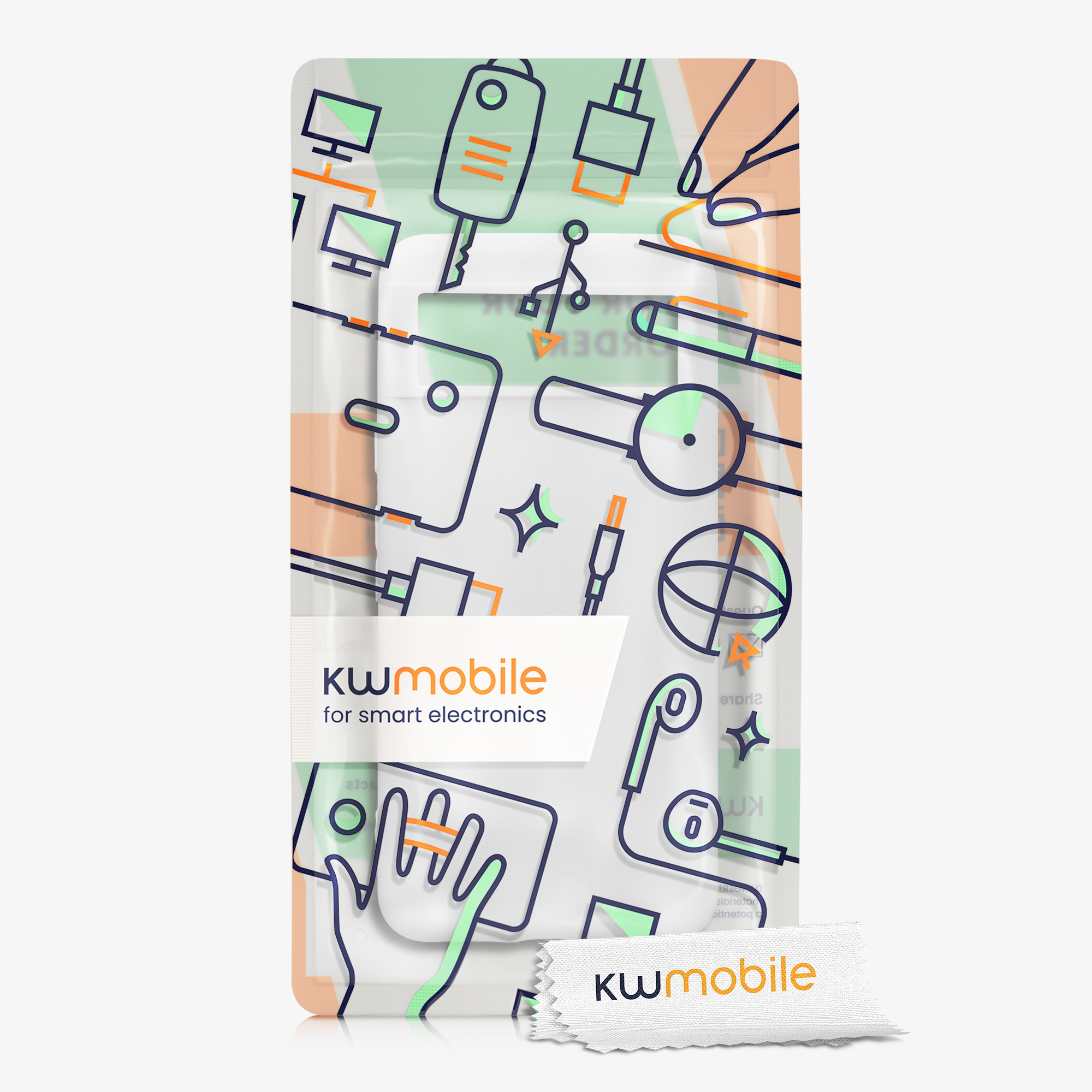 Silikonový kryt kwmobile pro Google Pixel 8 - bílé matné