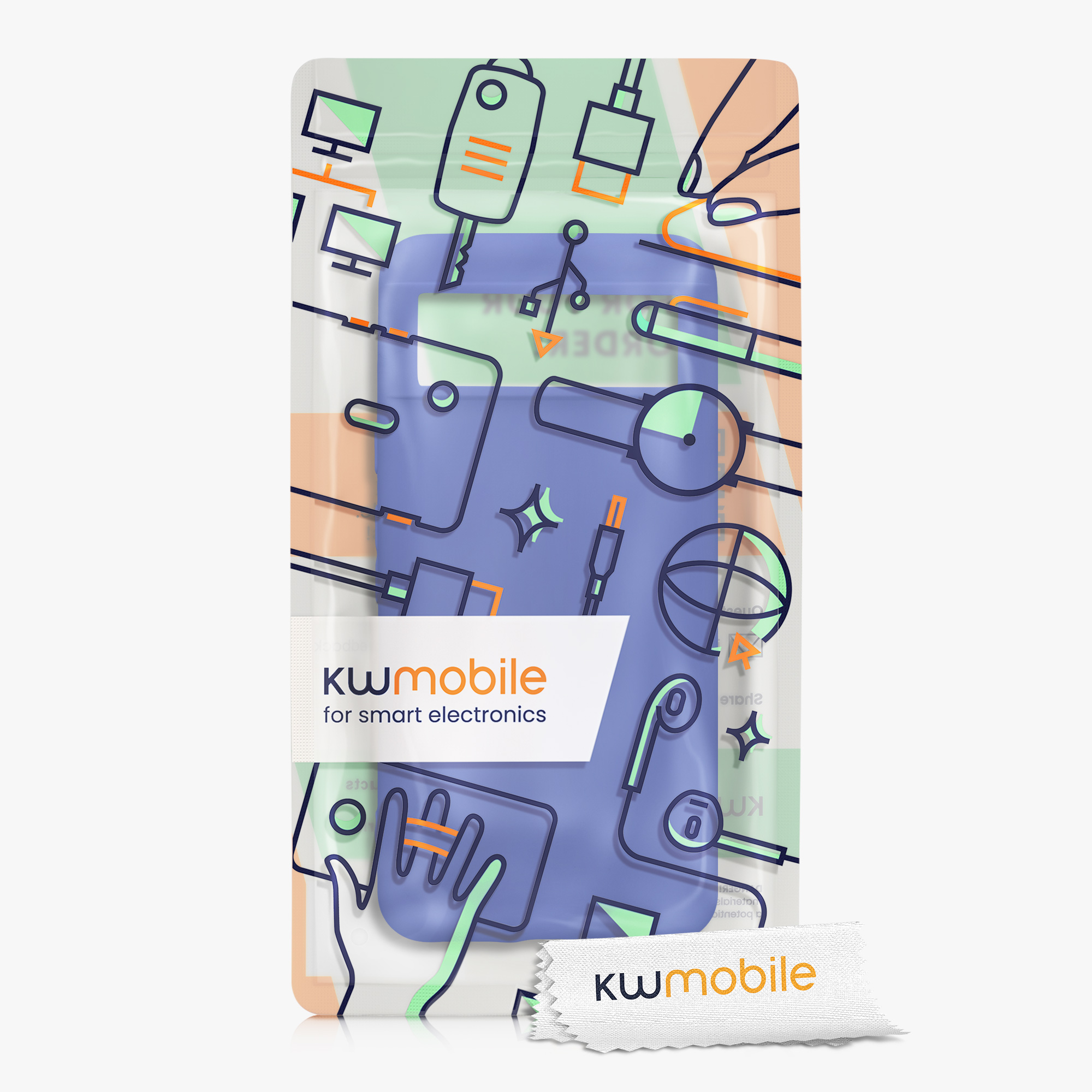 TPU kryt kwmobile Google Pixel 8 - Baltic Blue bezdrát. nabíjení