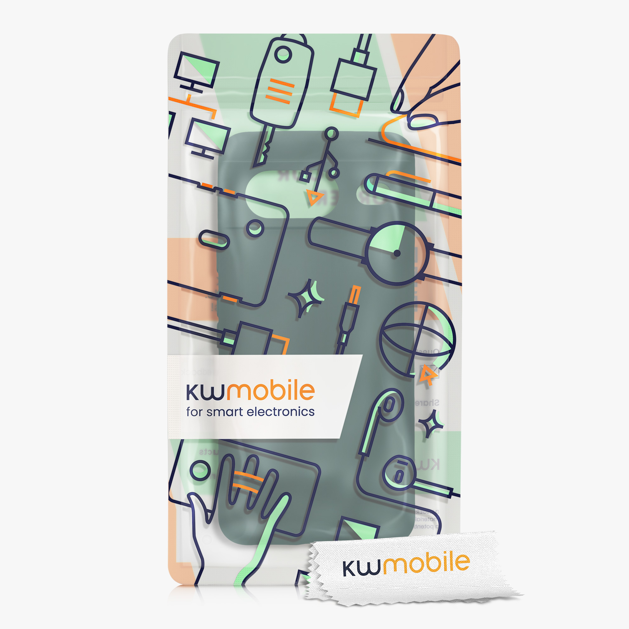 TPU kryt kwmobile Google Pixel 8 - Moss Green