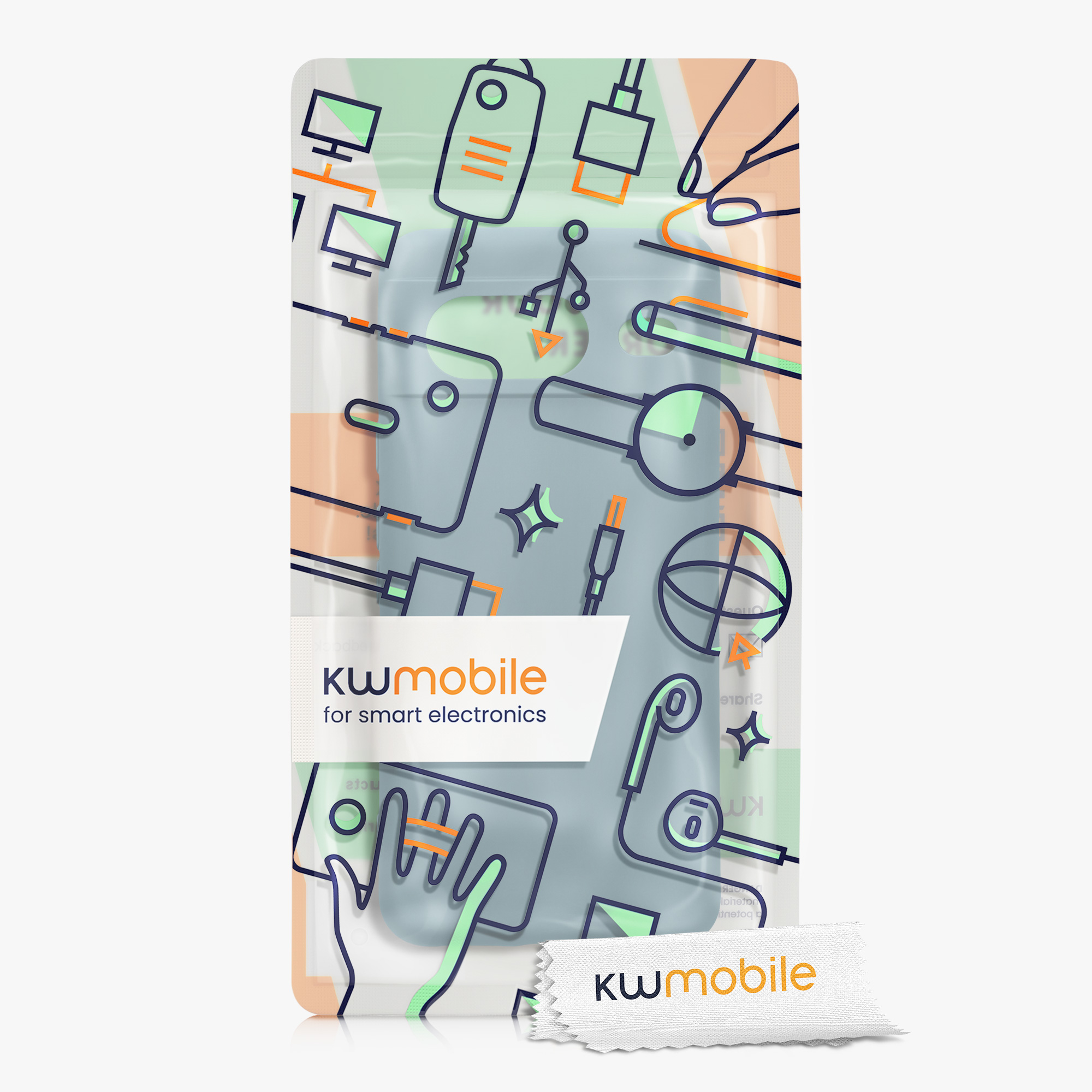 TPU kryt kwmobile Google Pixel 8 - béžově šedý Antique Stone