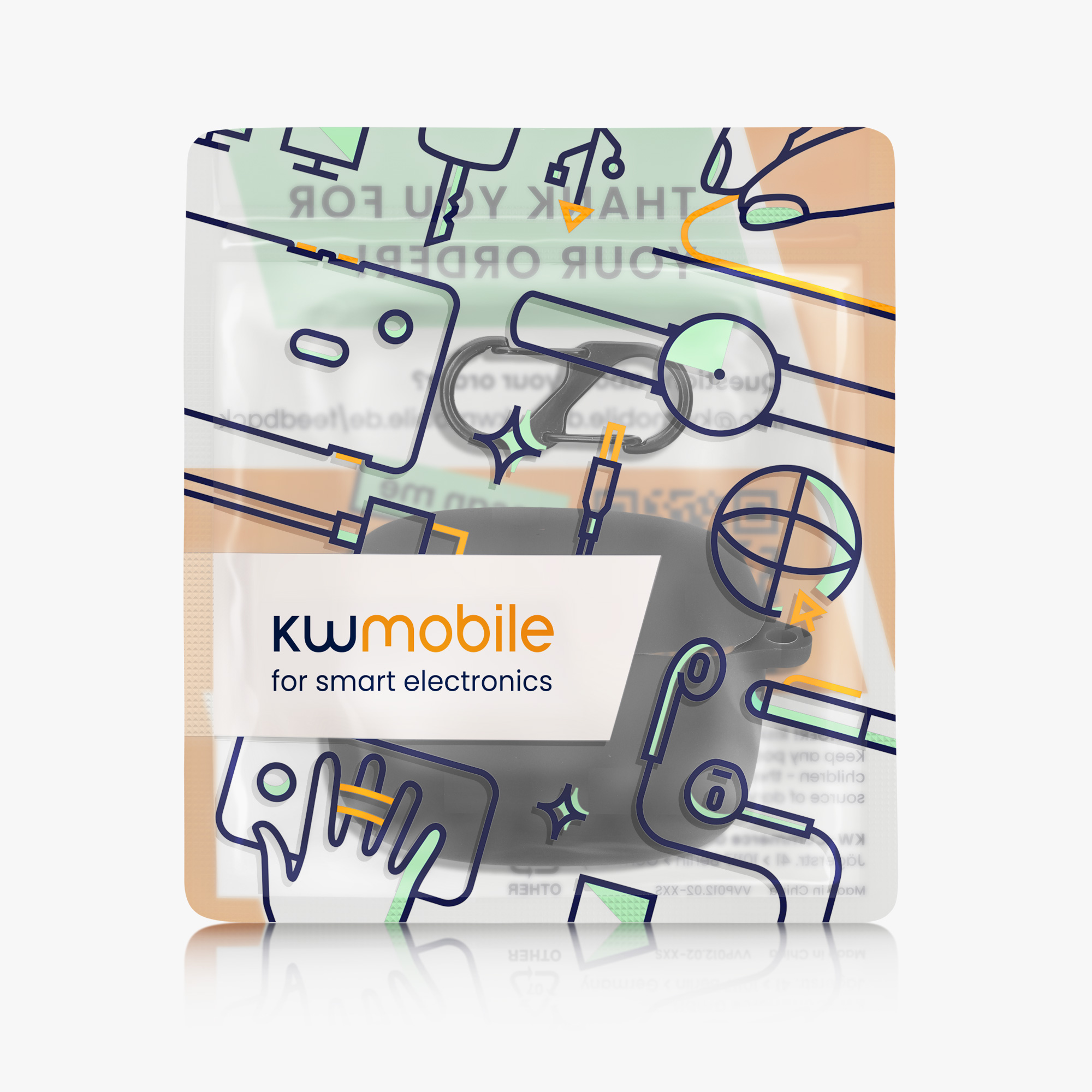 Pouzdro na sluchátka kwmobile pro JBL Tune Buds - černá