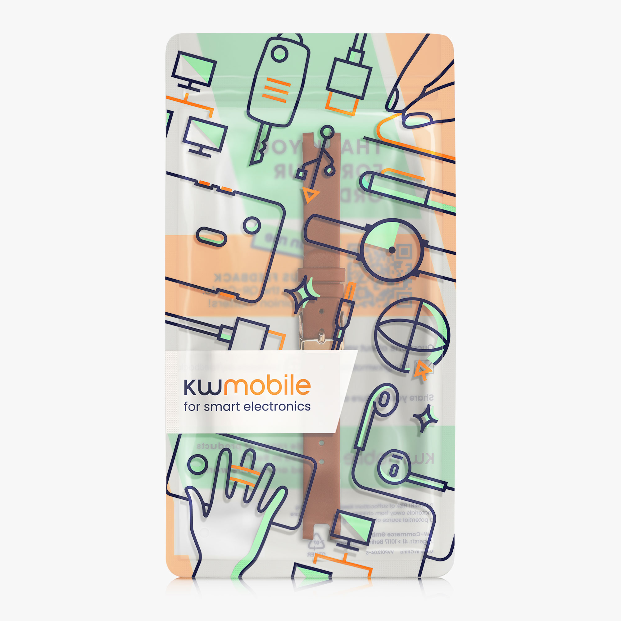 Řemínek kwmobile pro Garmin Lily Sport, hnědá