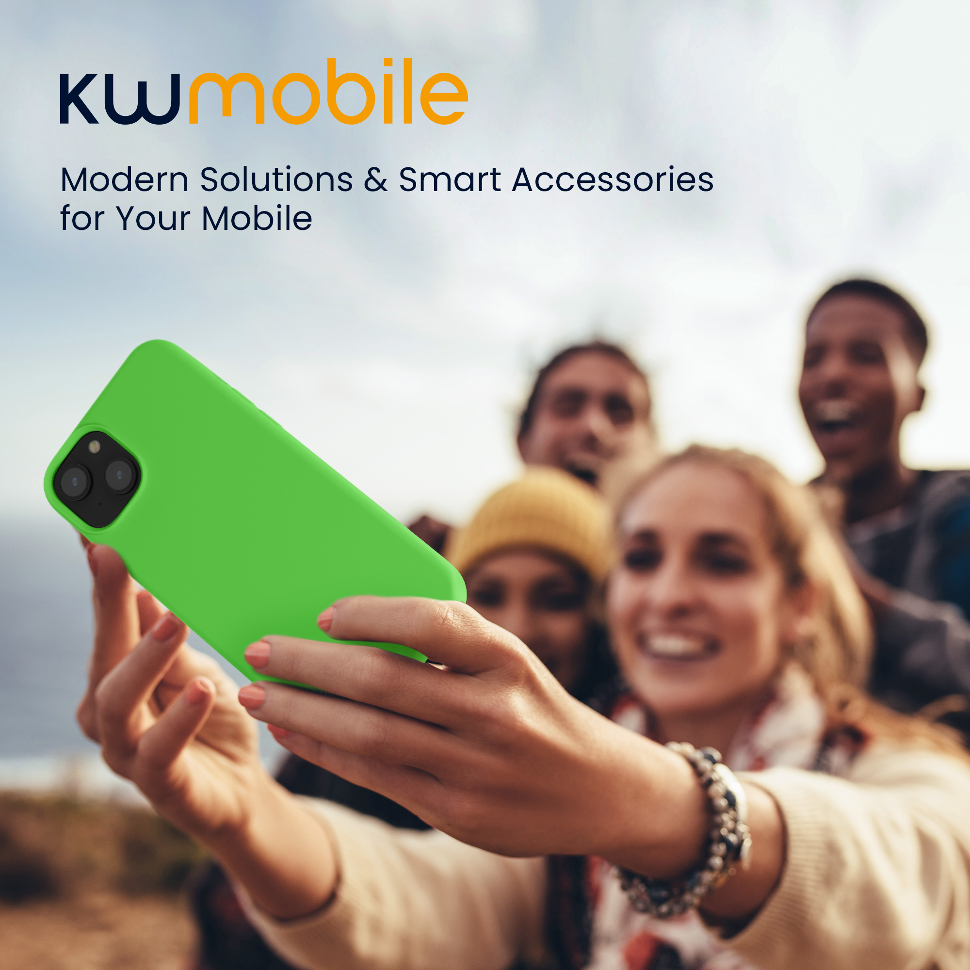 Kryt kwmobile TPU silikonový iPhone 15 limetkově zelená