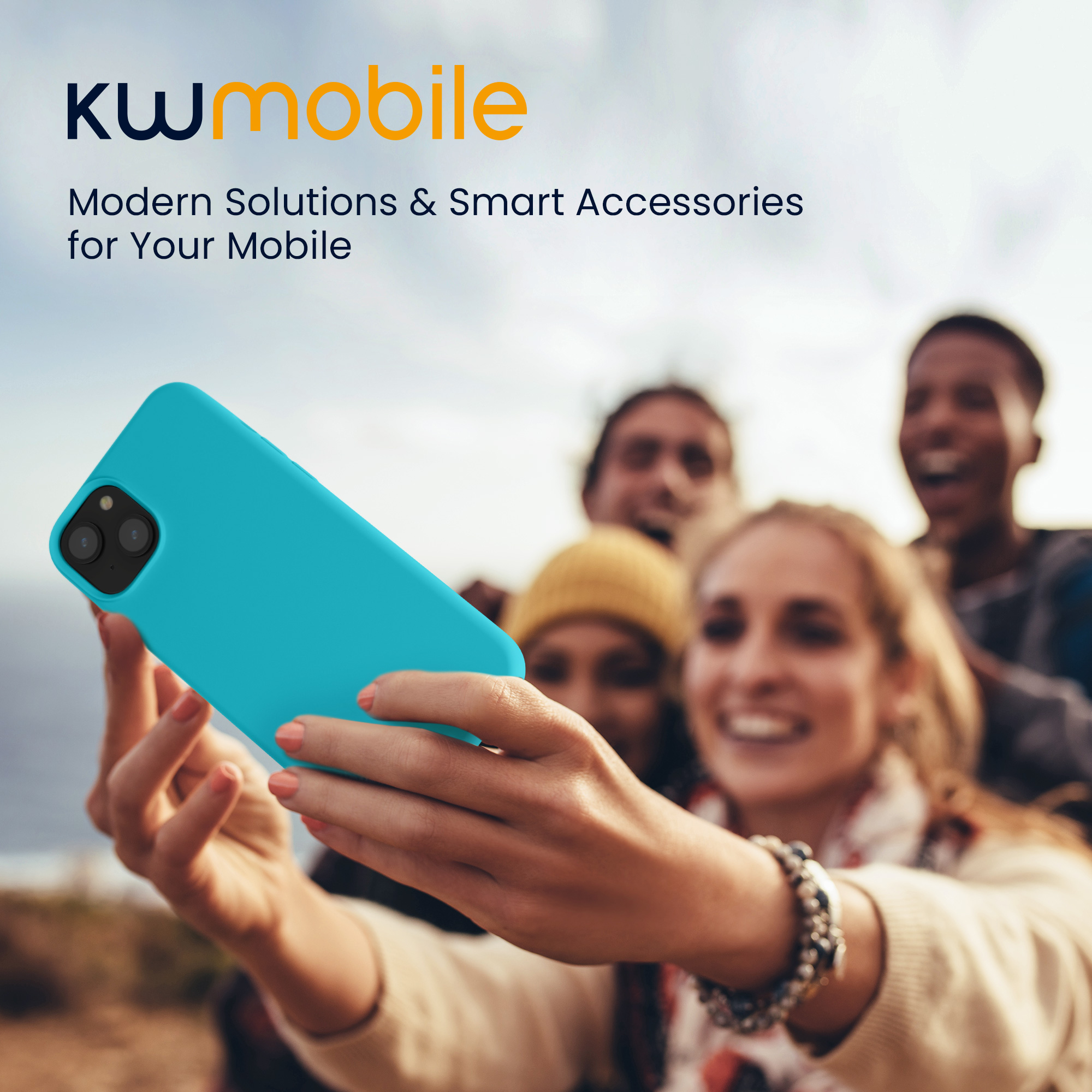 Kryt kwmobile TPU silikonový iPhone 15 Cool Glacier