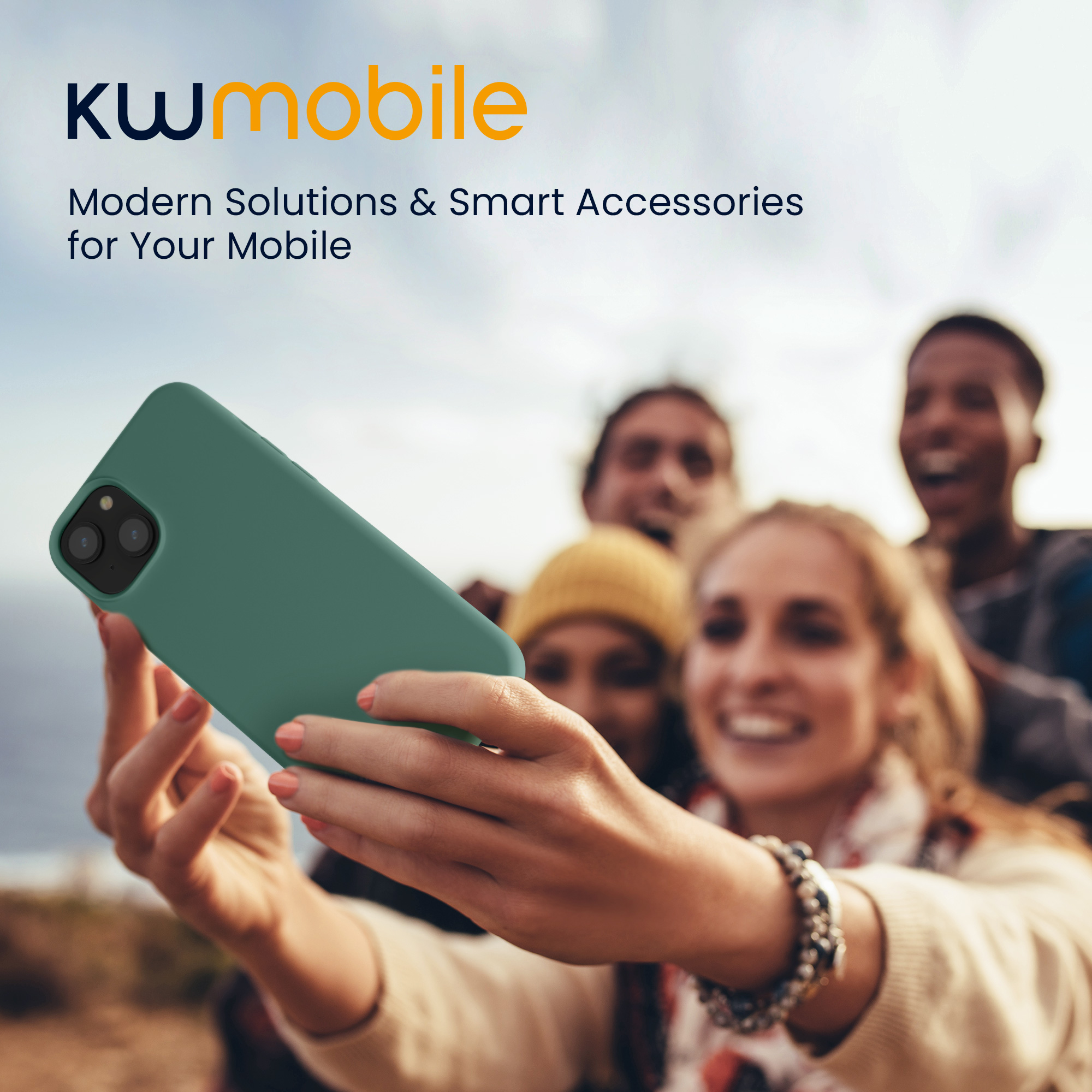 Kryt kwmobile TPU silikonový iPhone 15 zelená