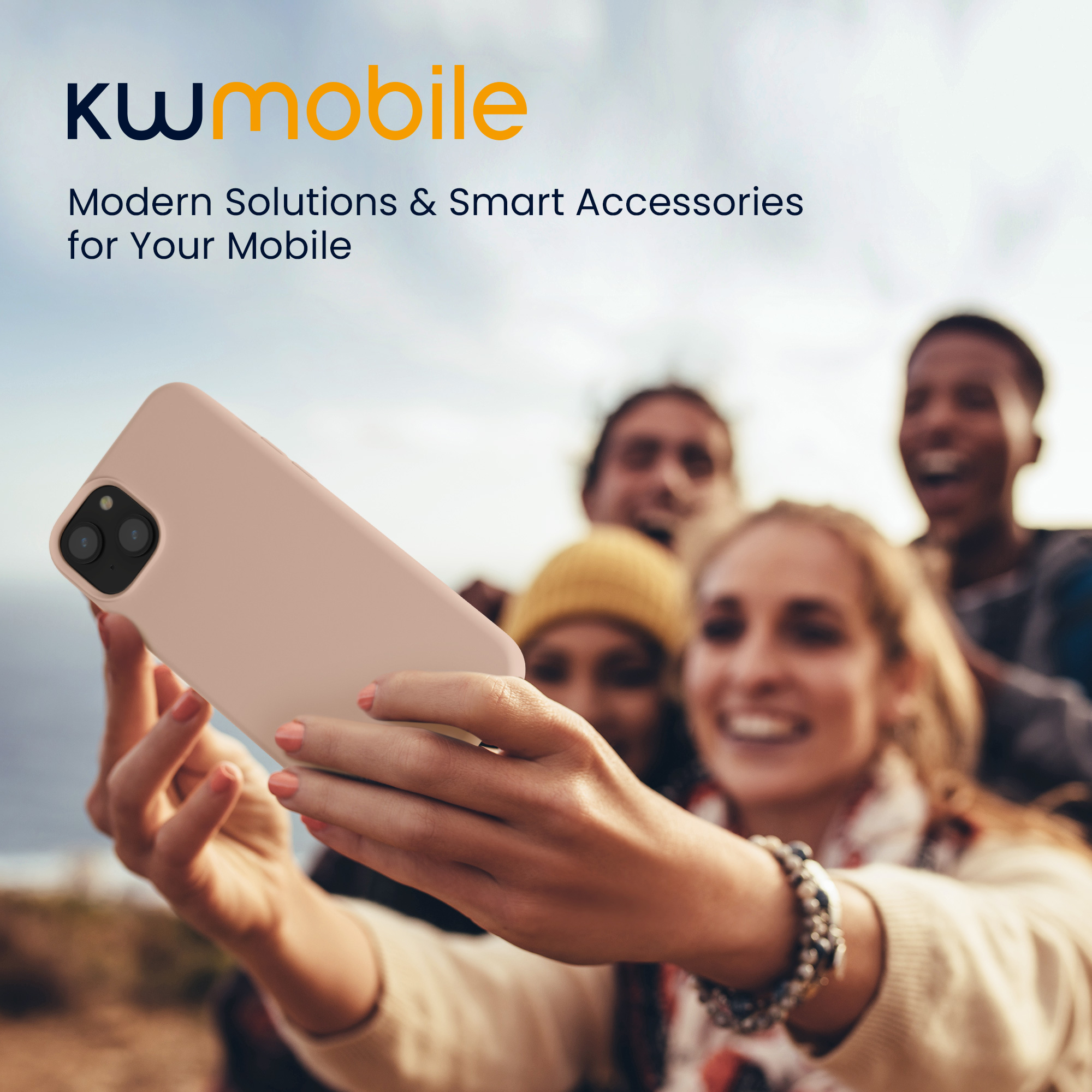 Kryt kwmobile TPU silikonový iPhone 15 růžová