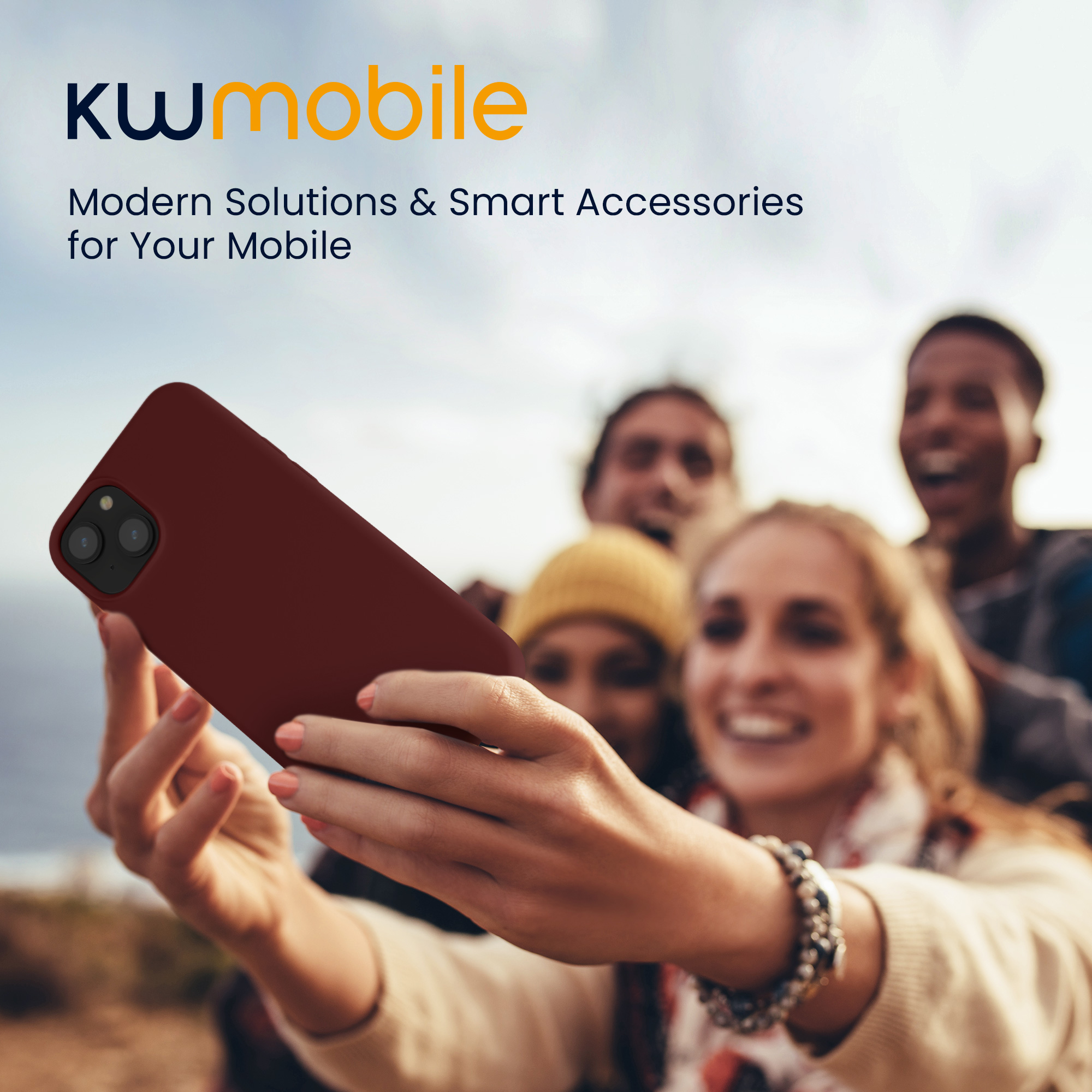 Kryt kwmobile TPU silikonový iPhone 15 vínově fialová