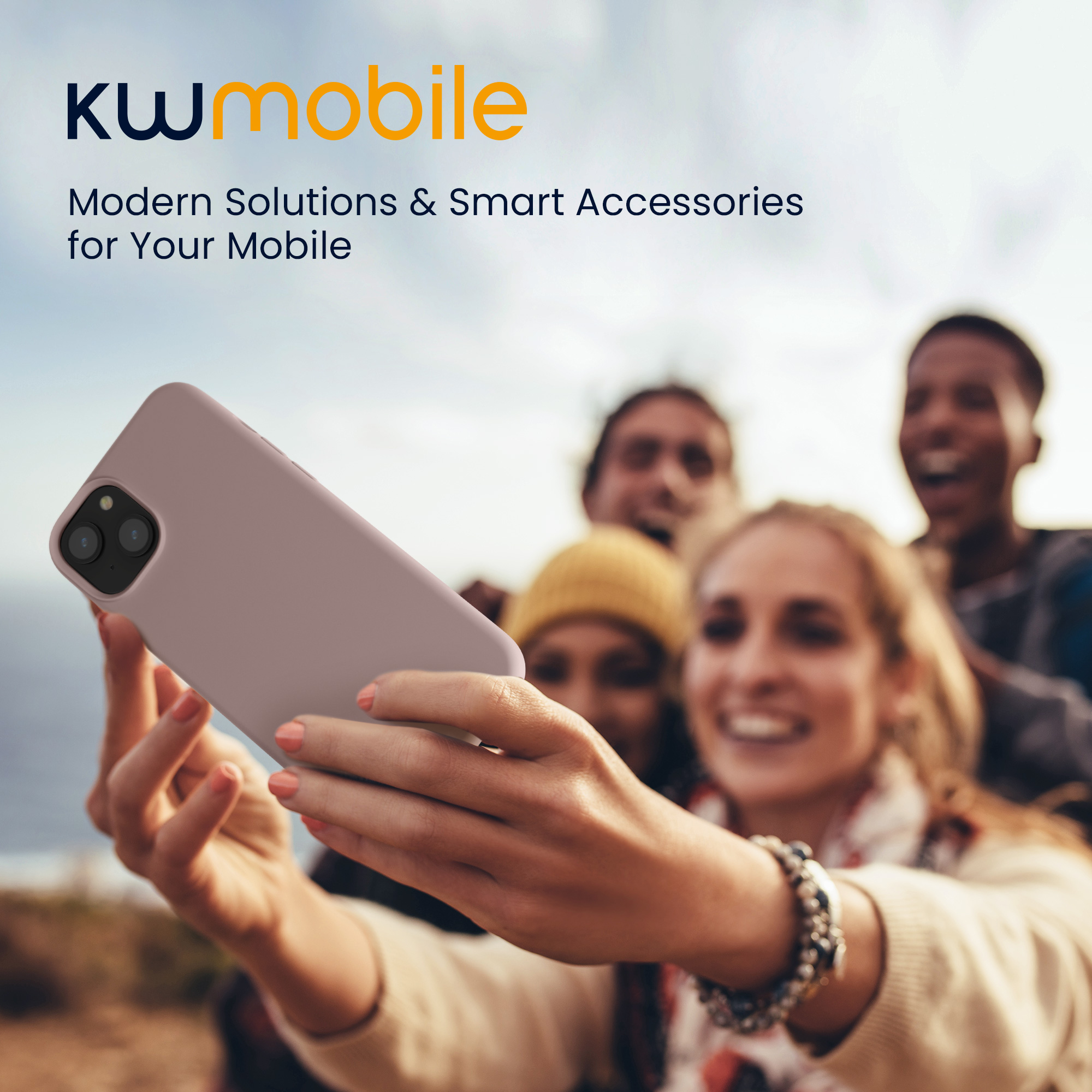 Kryt kwmobile TPU silikonový iPhone 15 Nude Lilac
