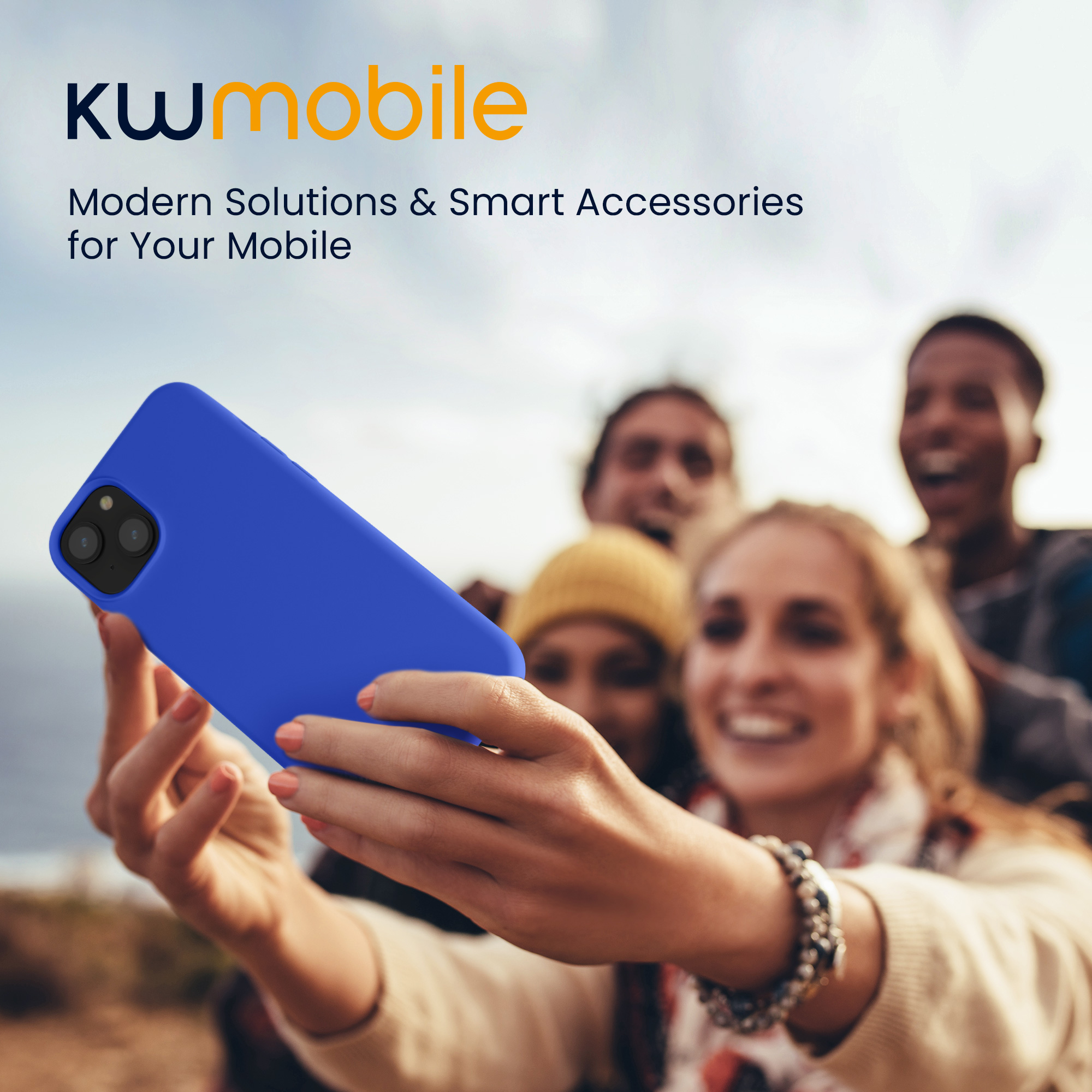 Kryt kwmobile TPU silikonový iPhone 15 Plus modrá