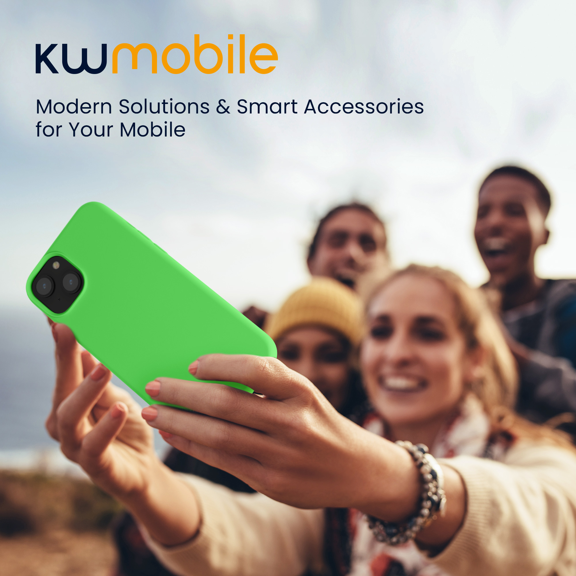 Kryt kwmobile TPU silikonový iPhone 15 Plus limetkově zelená