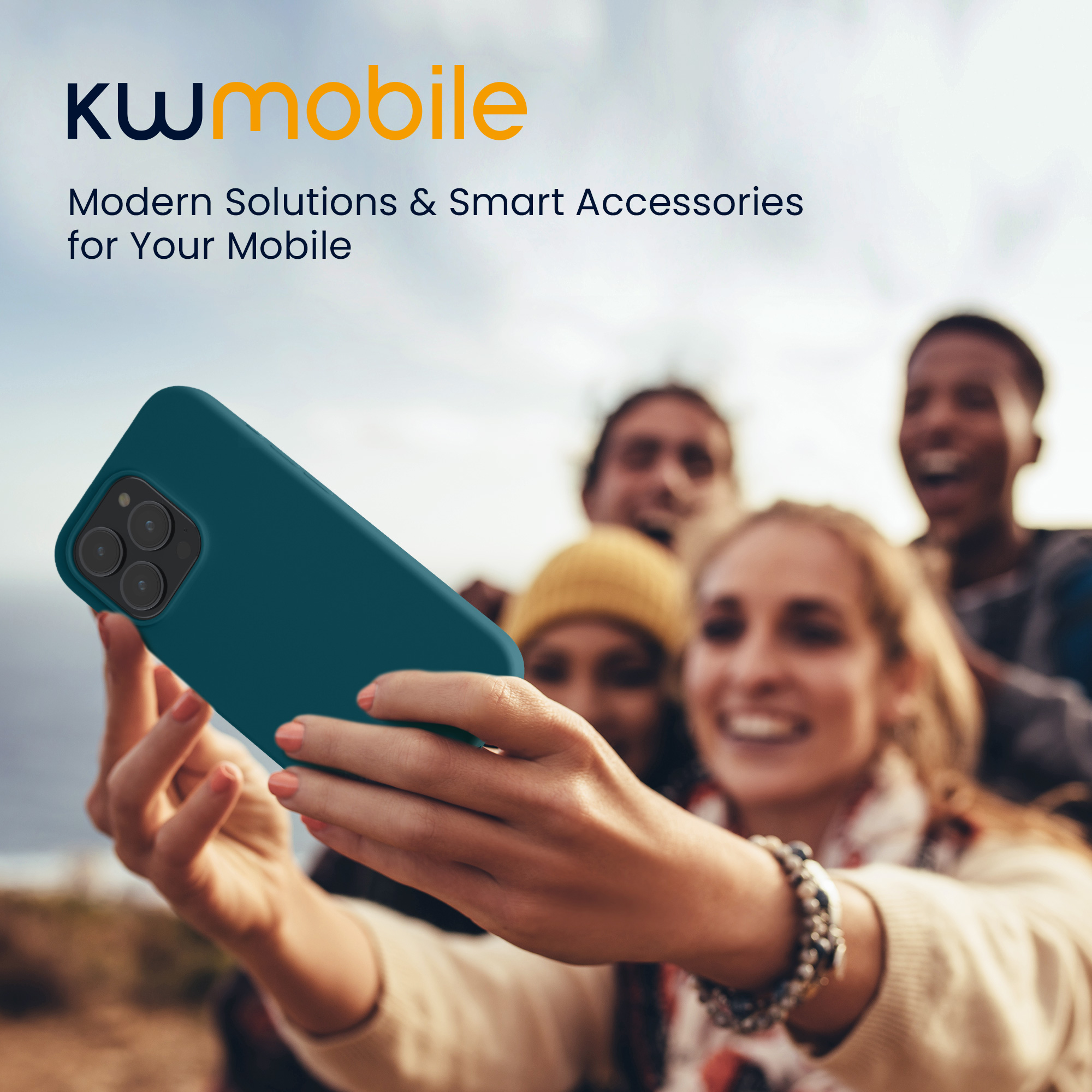 Silikonový kryt kwmobile pro iPhone 15 Pro - matná petrolejová