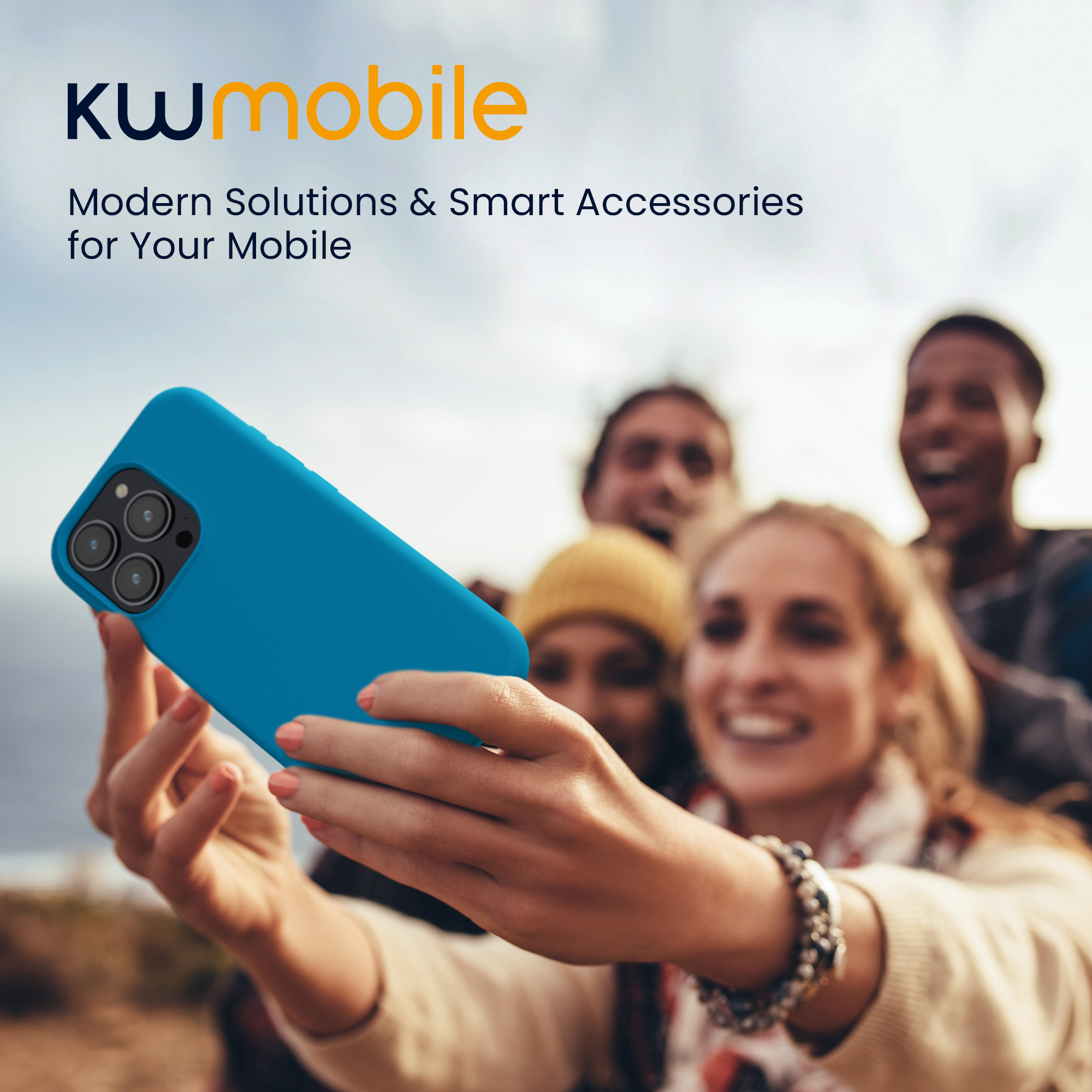 Kryt kwmobile TPU silikonový iPhone 15 Pro modrá