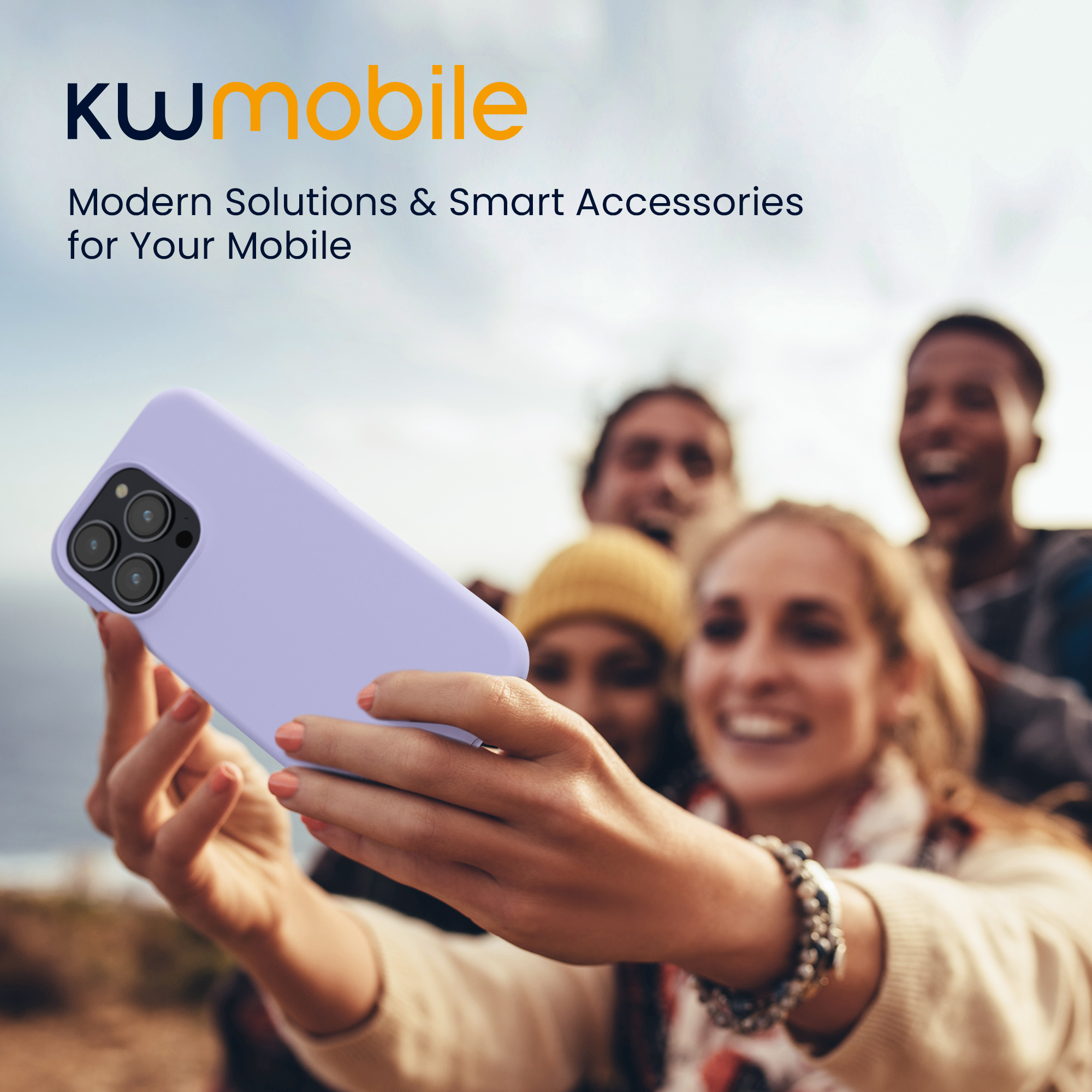 Silikonový kryt kwmobile pro iPhone 15 Pro - levandulová