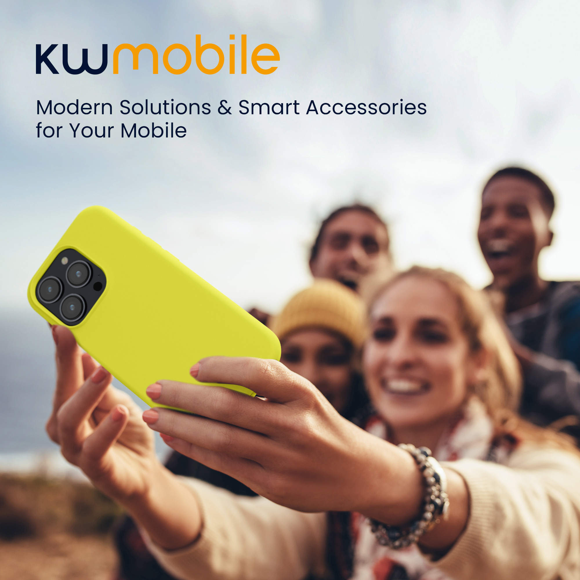 Kryt kwmobile TPU silikonový iPhone 15 Pro žlutá
