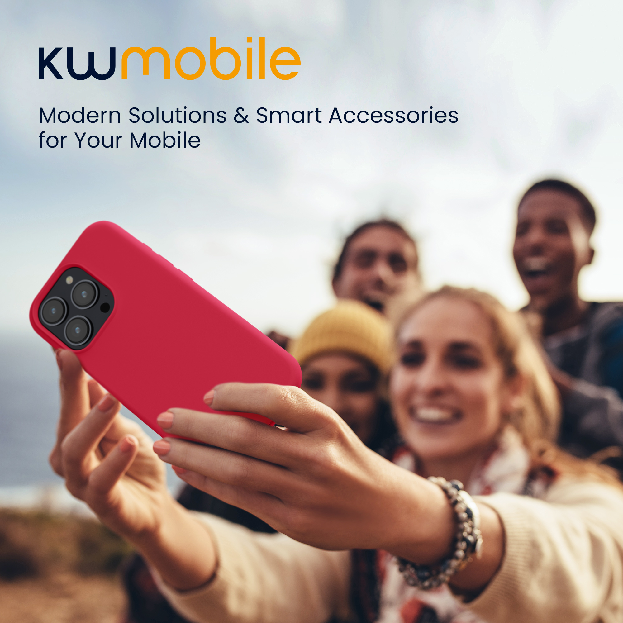 Silikonový kryt kwmobile pro iPhone 15 Pro - granátově červená