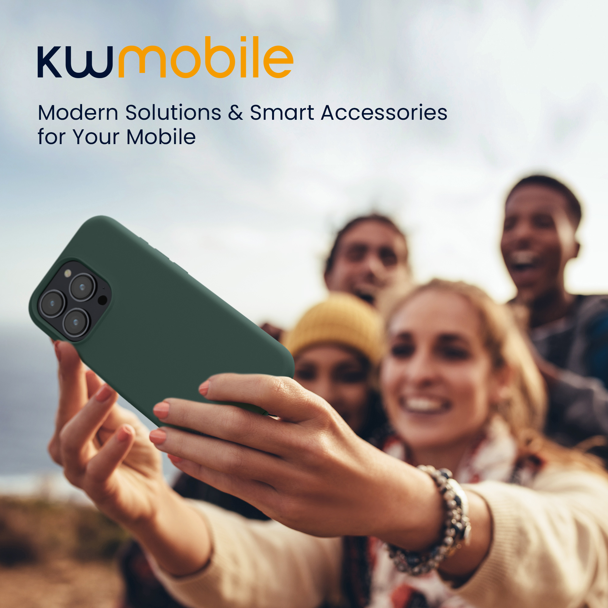 Kryt kwmobile TPU silikonový iPhone 15 Pro mechově zelená