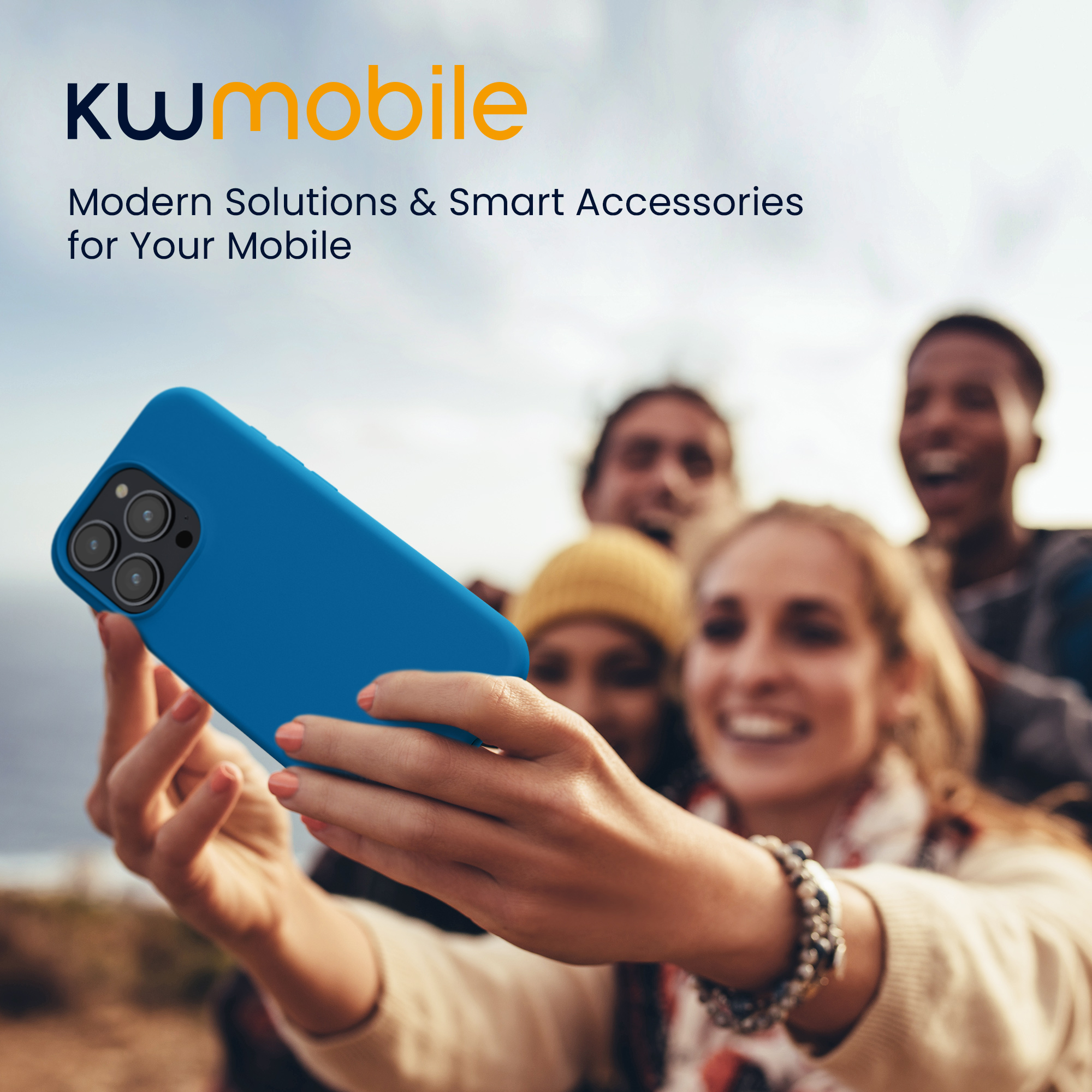 Silikonový kryt kwmobile pro iPhone 15 Pro - modrý útes