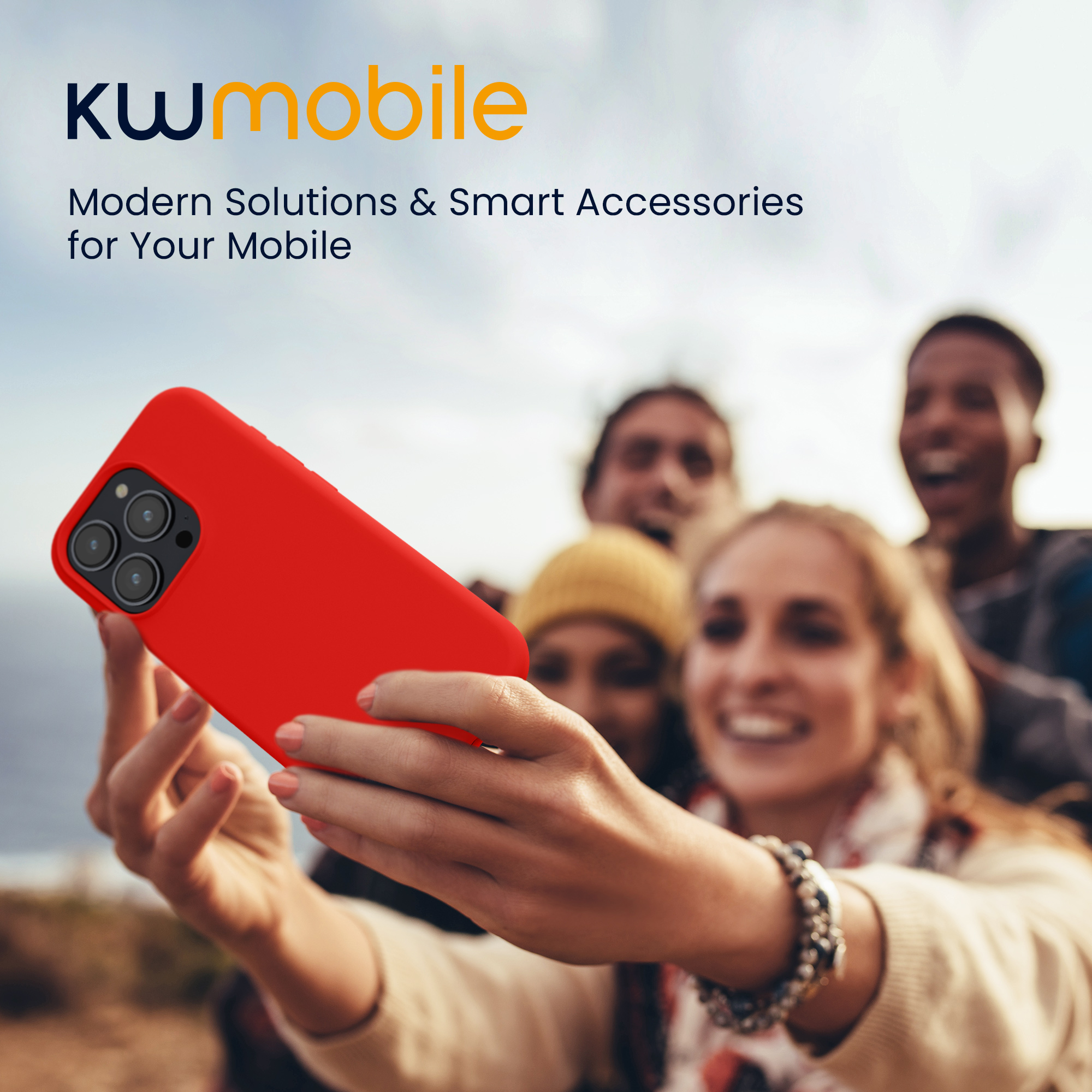 Kryt kwmobile TPU silikonový iPhone 15 Pro červená