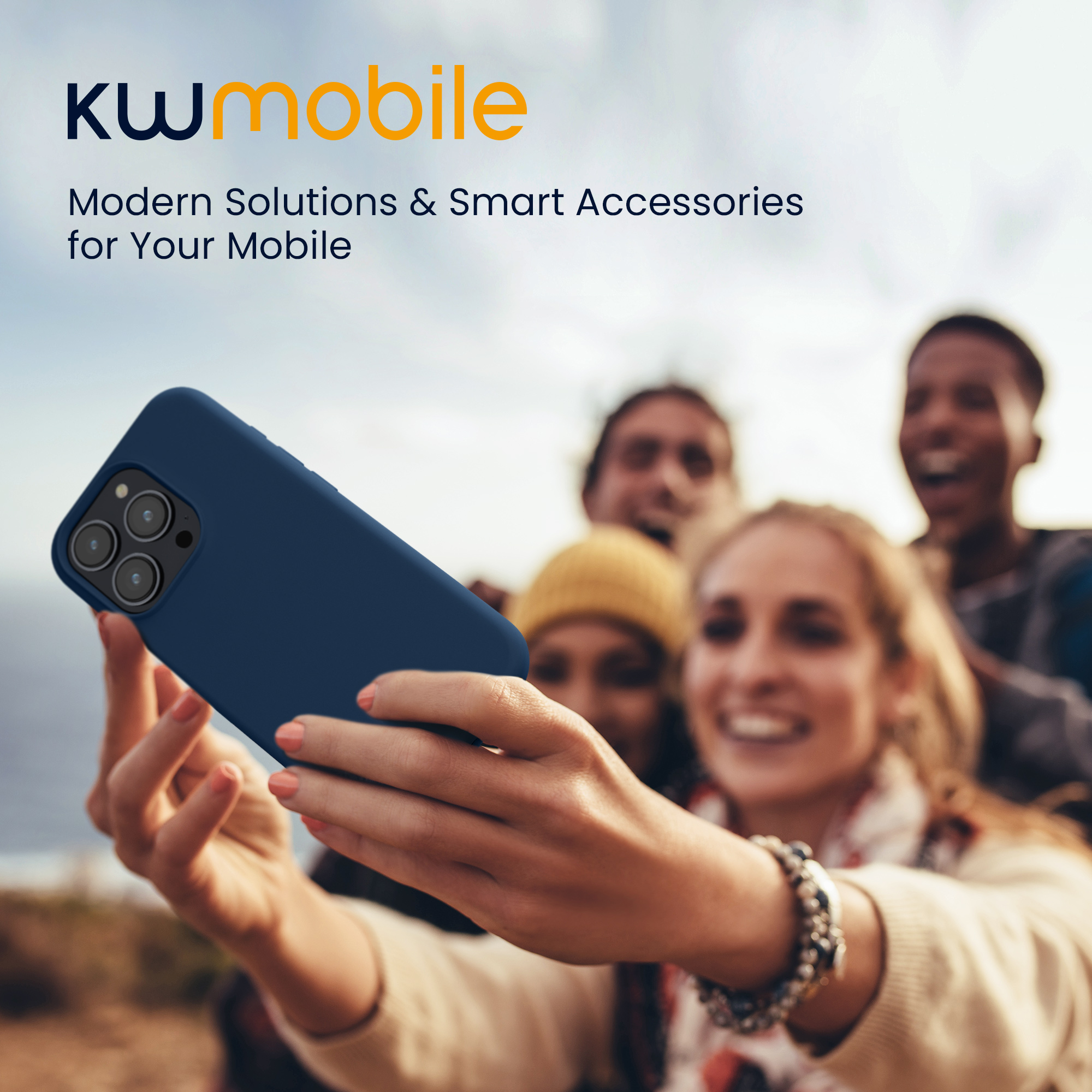 Kryt kwmobile TPU silikonový iPhone 15 Pro tmavě modrá