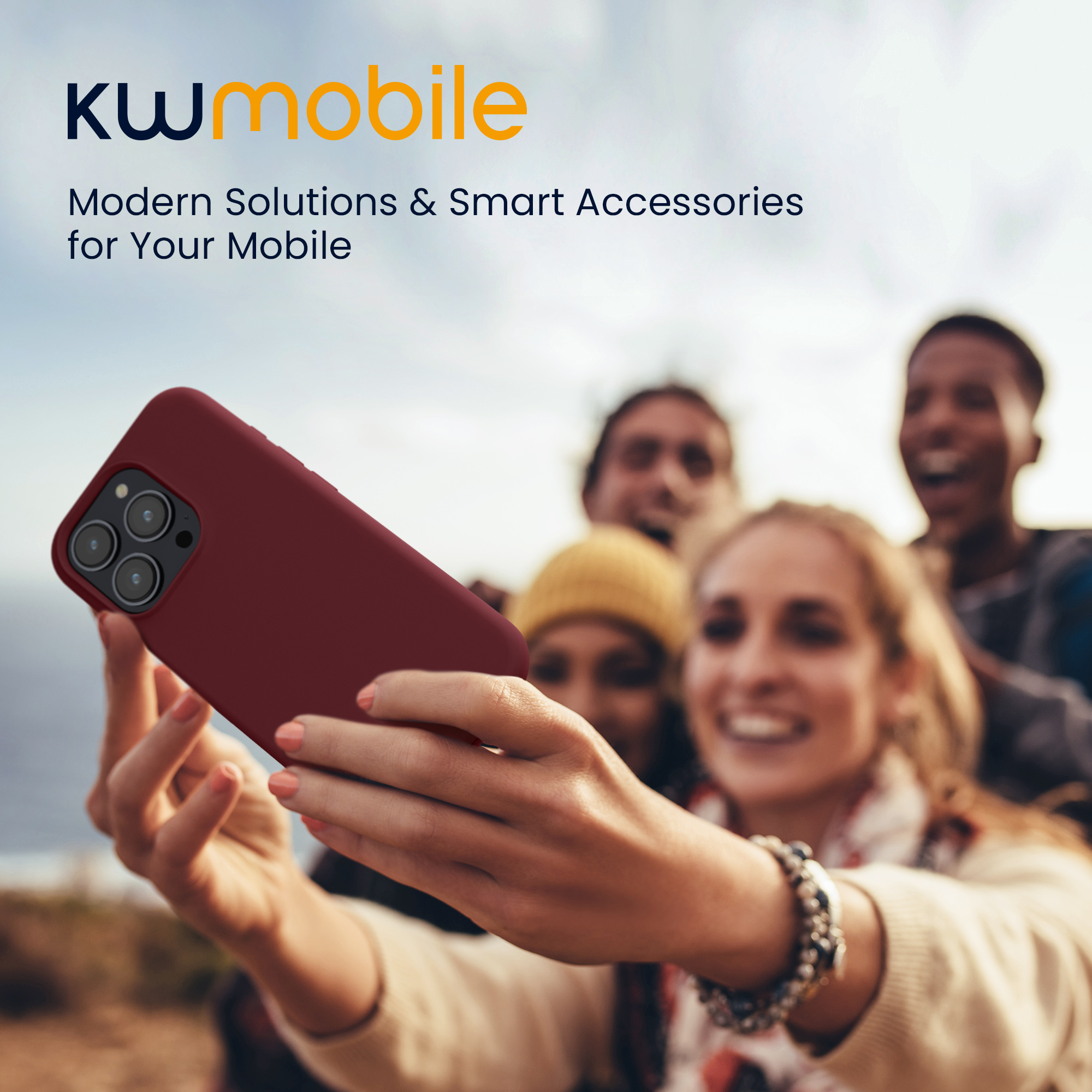 Kryt kwmobile TPU silikonový iPhone 15 Pro vínově fialová