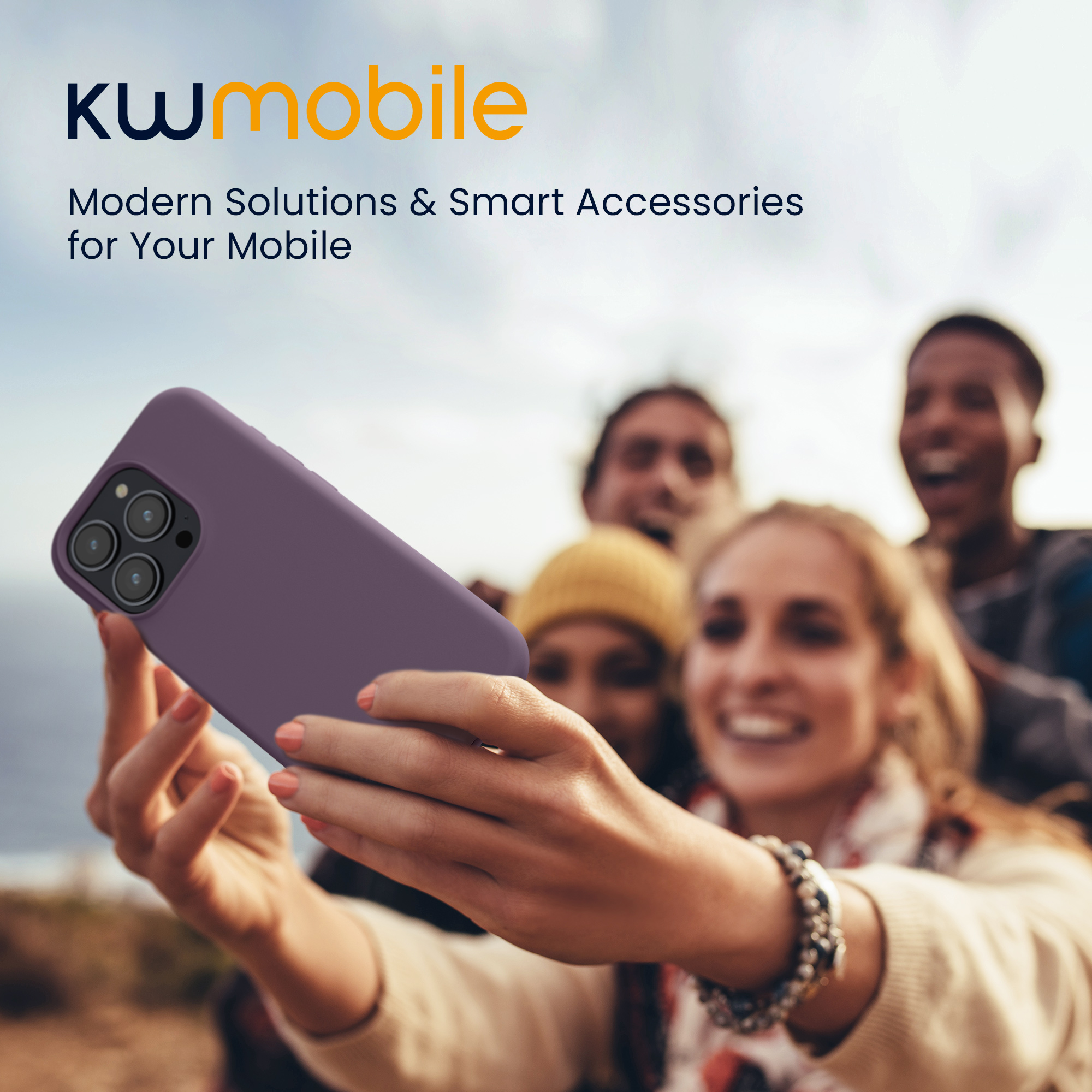 Kryt kwmobile TPU silikonový iPhone 15 Pro Pale Iris