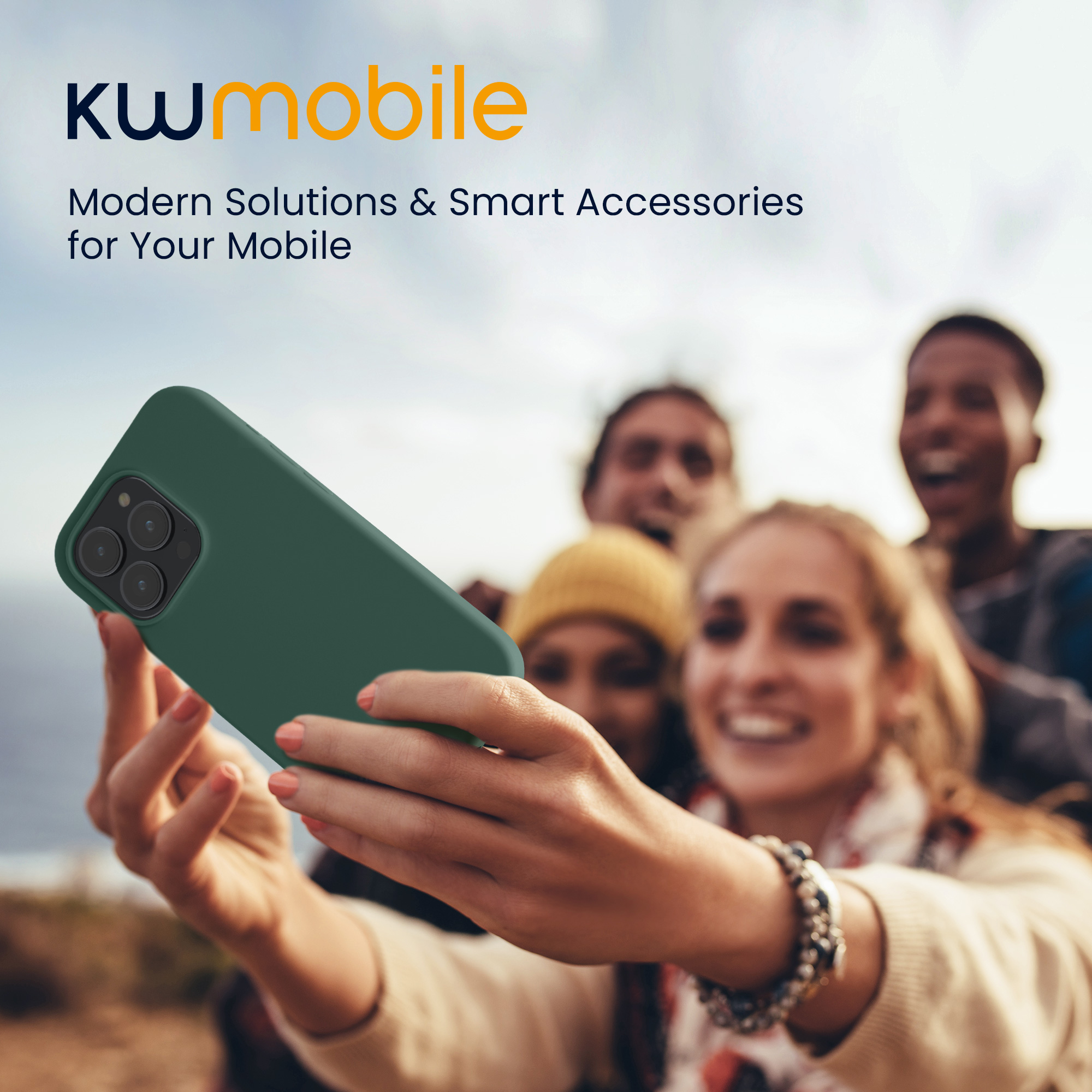 Silikonový kryt kwmobile pro iPhone 15 Pro Max - lesní zelená