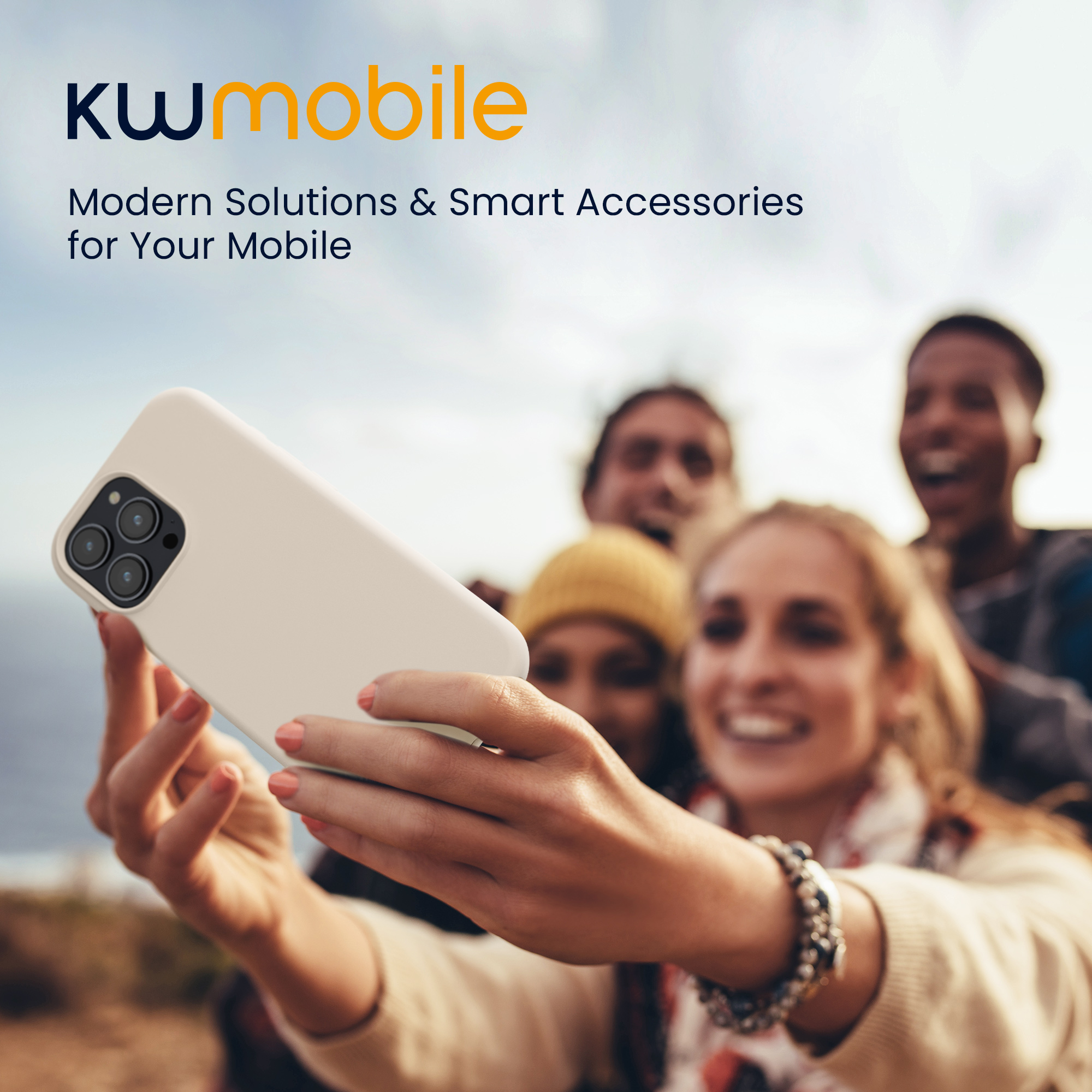 Silikonový kryt kwmobile pro iPhone 15 Pro Max - krémová