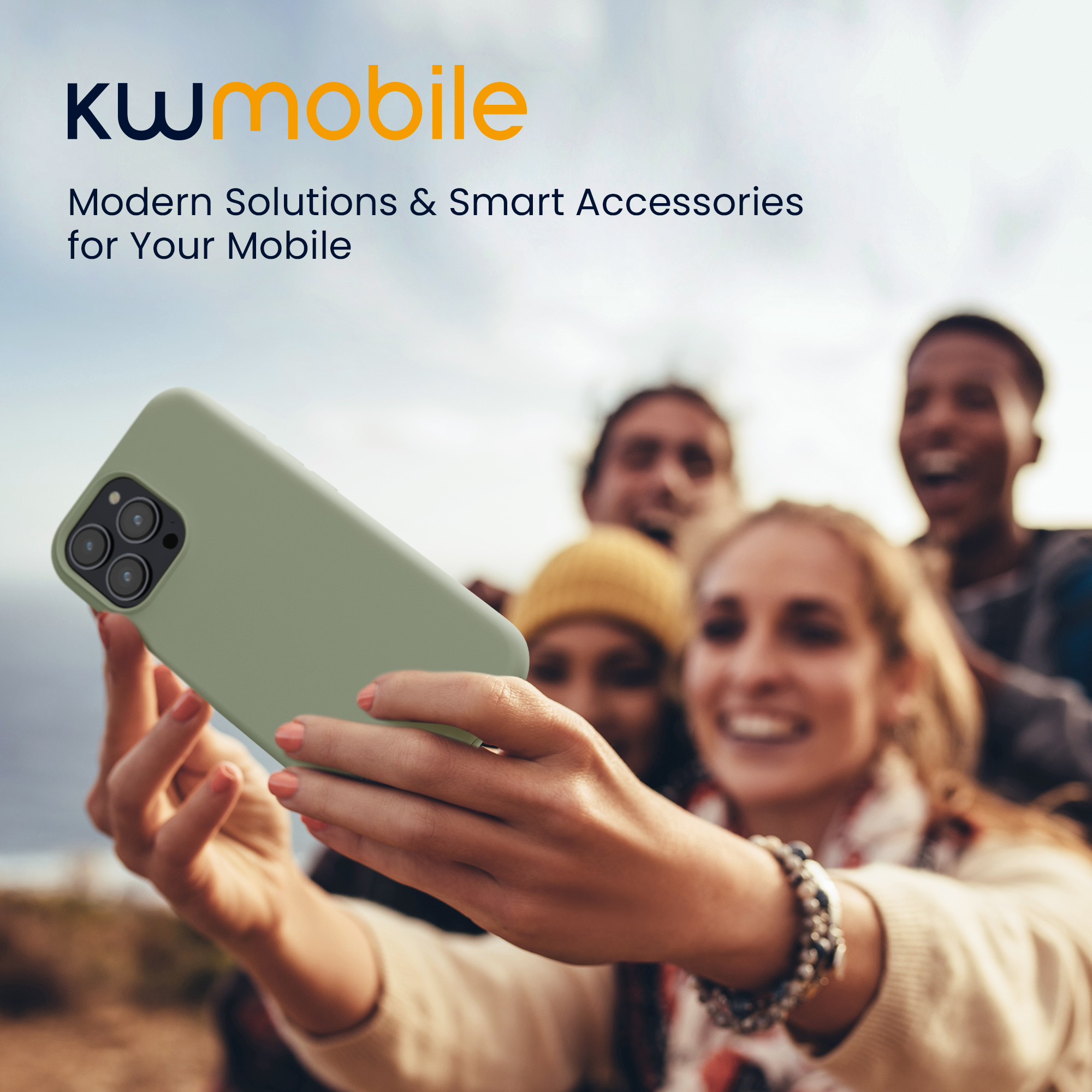 Silikonový kryt kwmobile pro iPhone 15 Pro Max - šedozelená