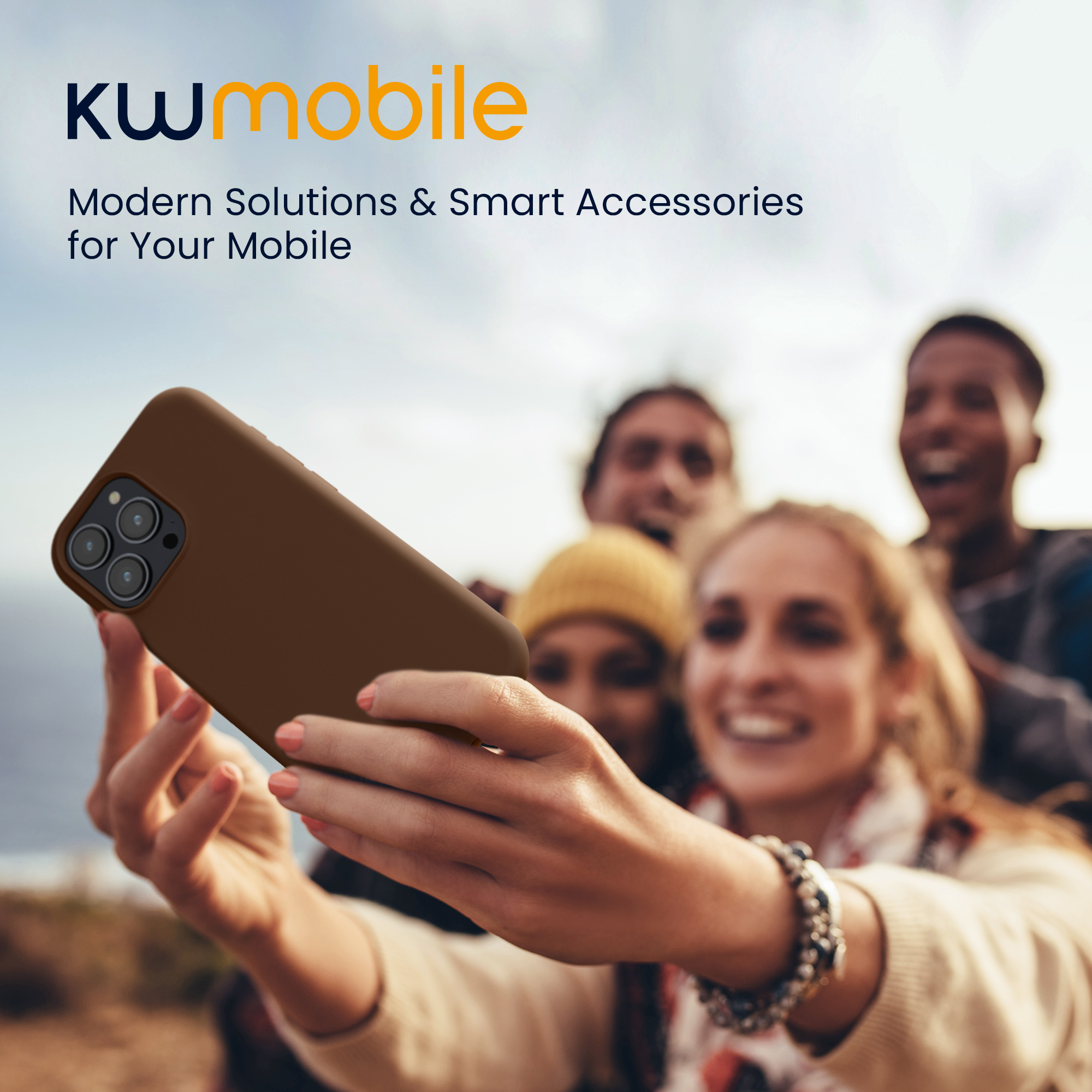 Silikonový kryt kwmobile pro iPhone 15 Pro Max - čokoládová
