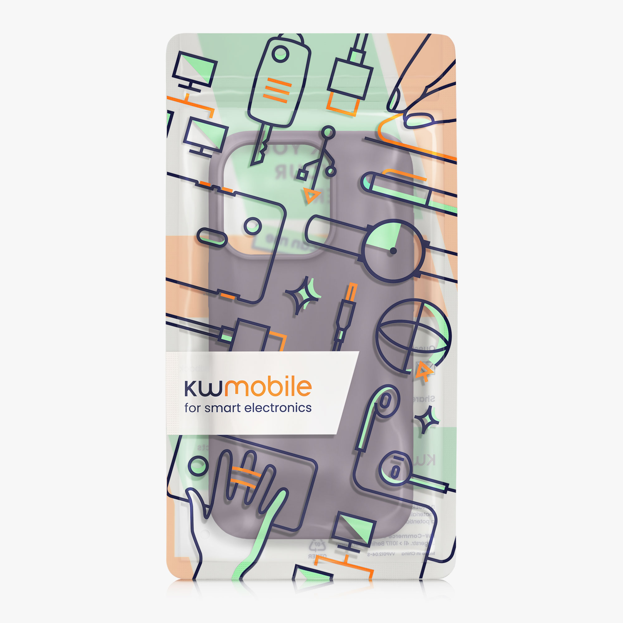 Silikonový kryt kwmobile pro iPhone 15 Pro Max - světle irisová