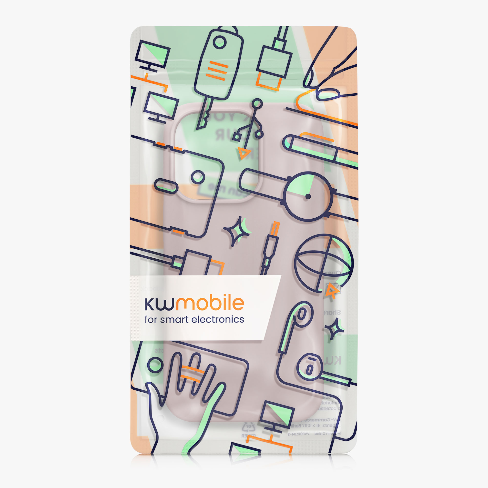 Silikonový kryt kwmobile pro iPhone 15 Pro Max - jemně lila